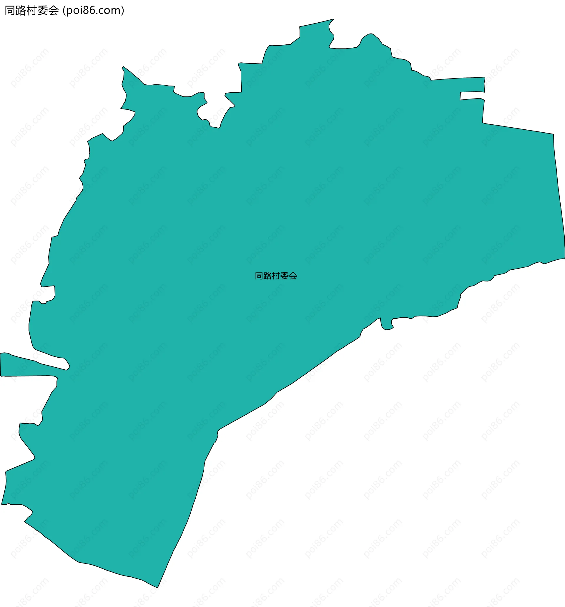 同路村委会边界地图