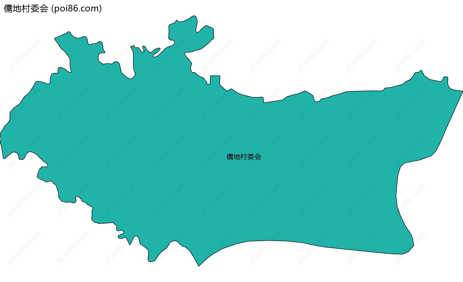 儒地村委会边界地图