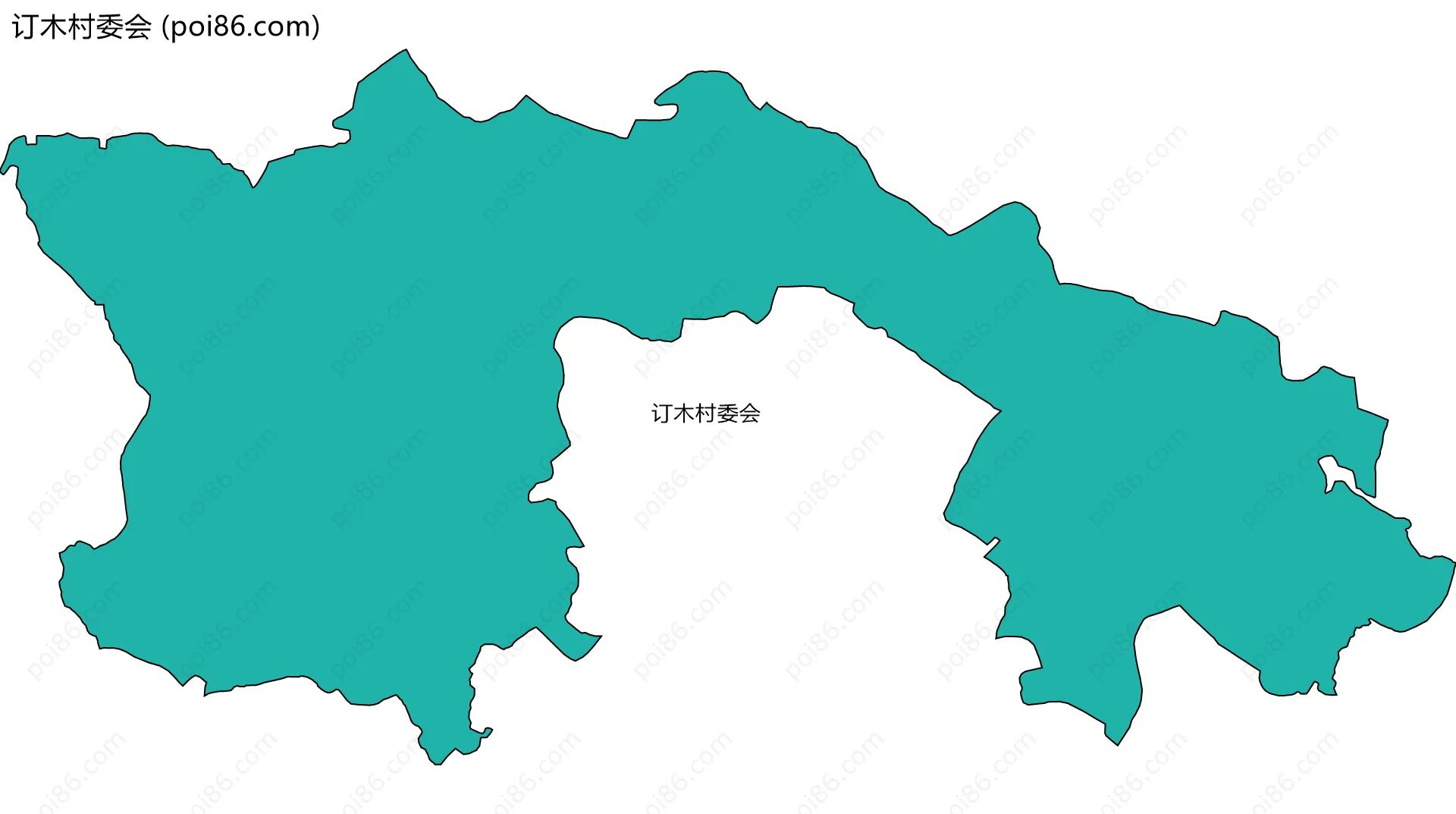 订木村委会边界地图