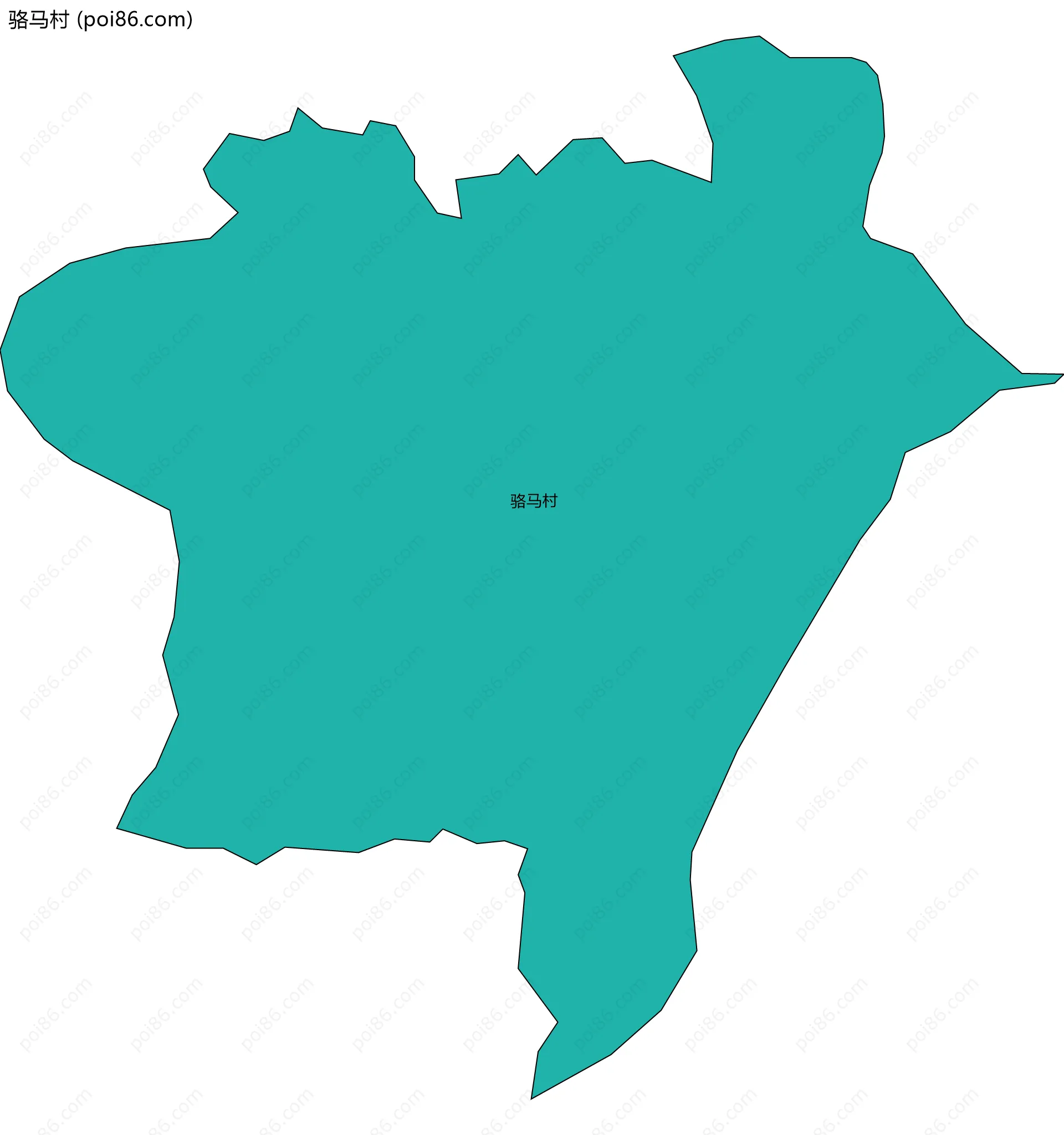 骆马村边界地图