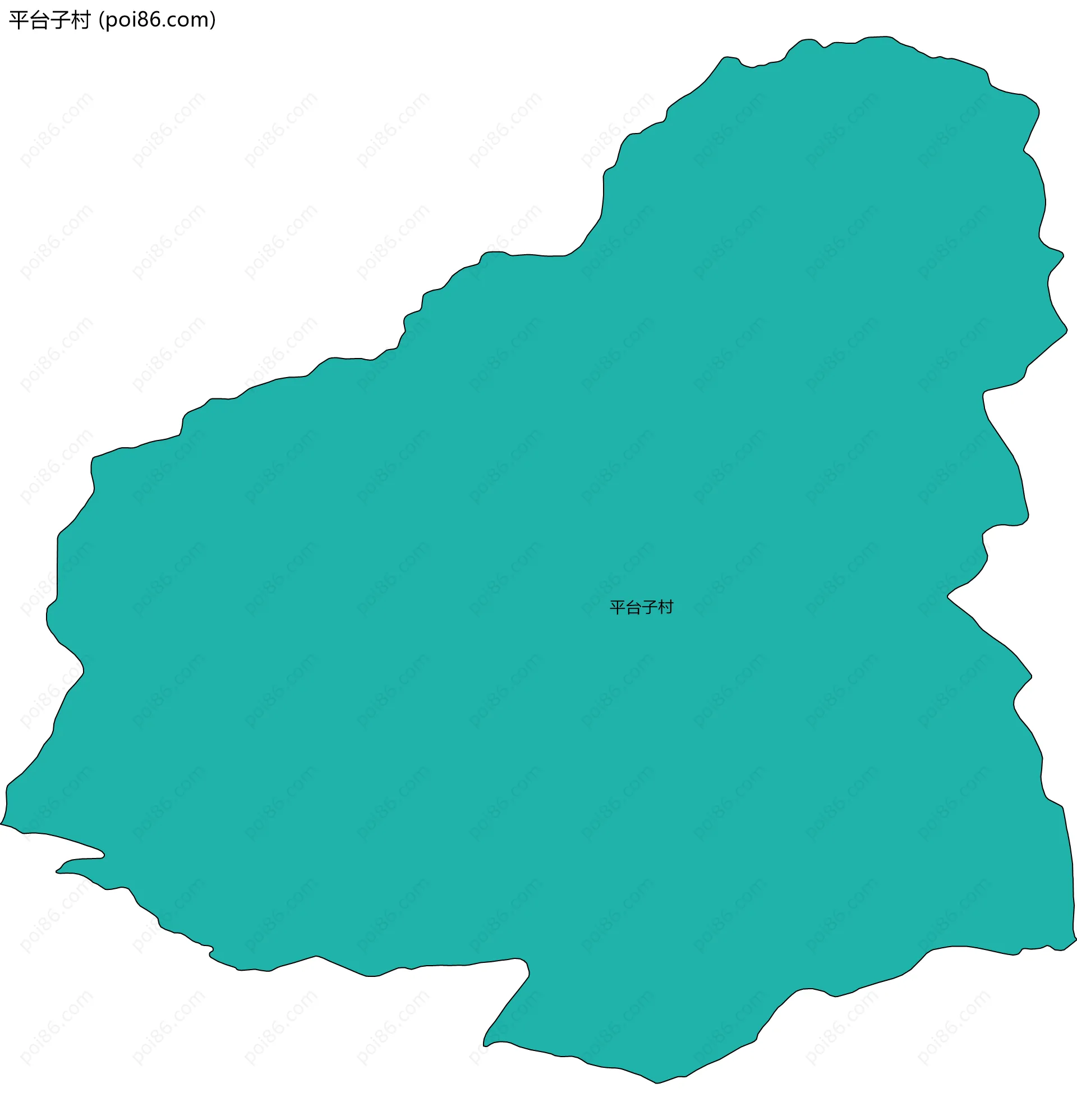平台子村边界地图