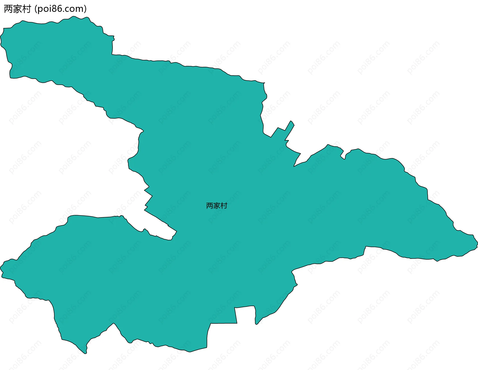 两家村边界地图