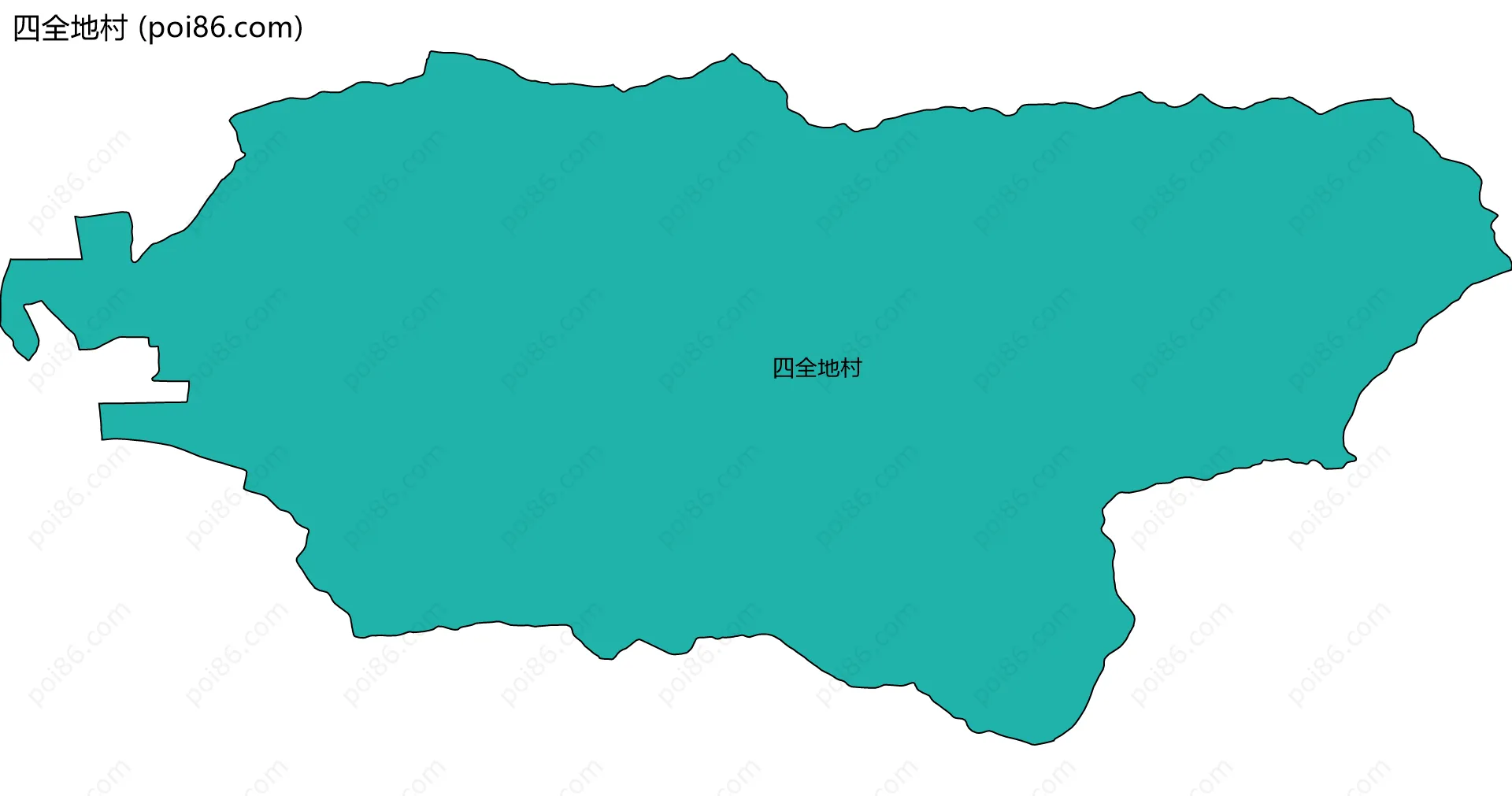 四全地村边界地图