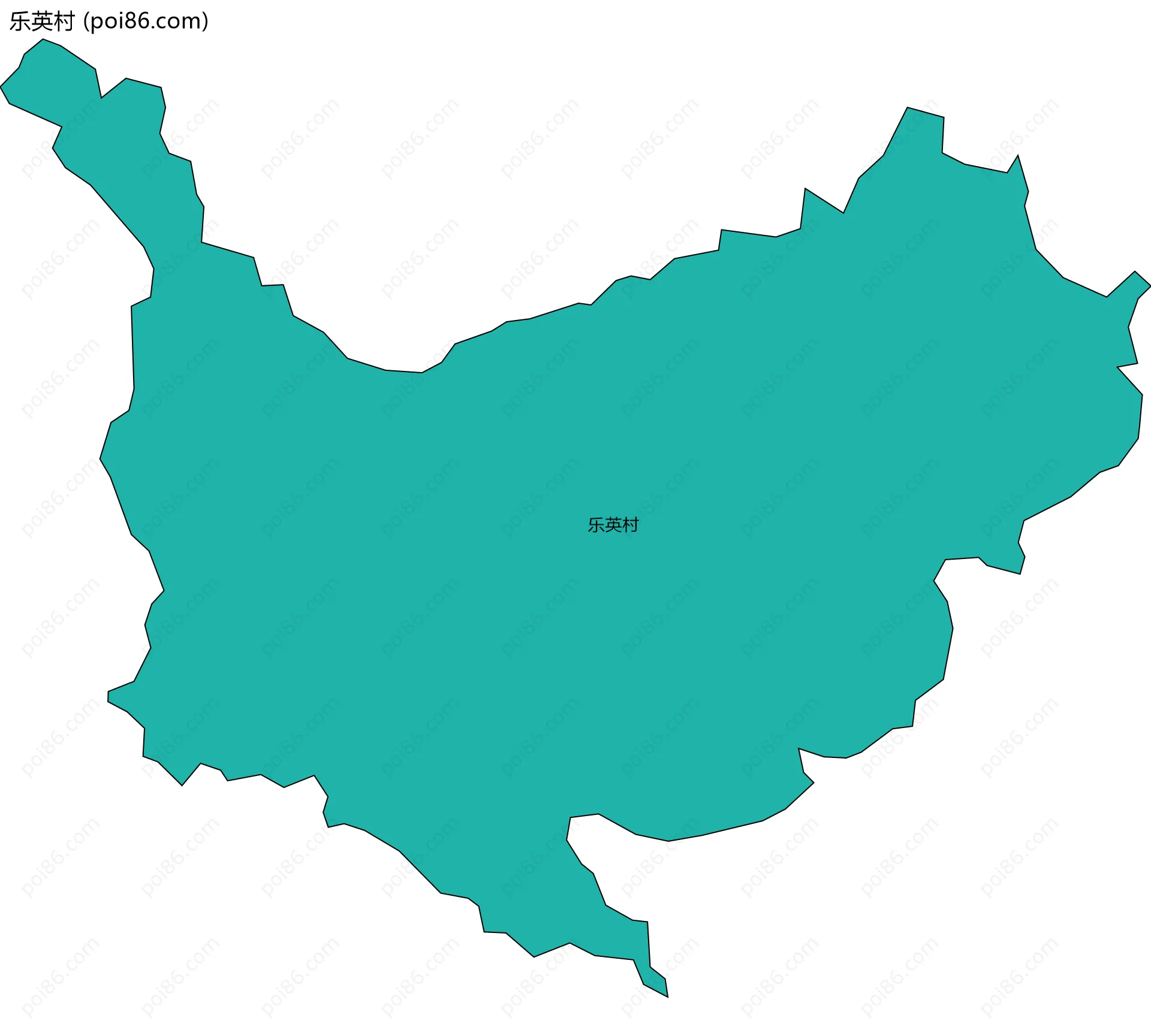乐英村边界地图