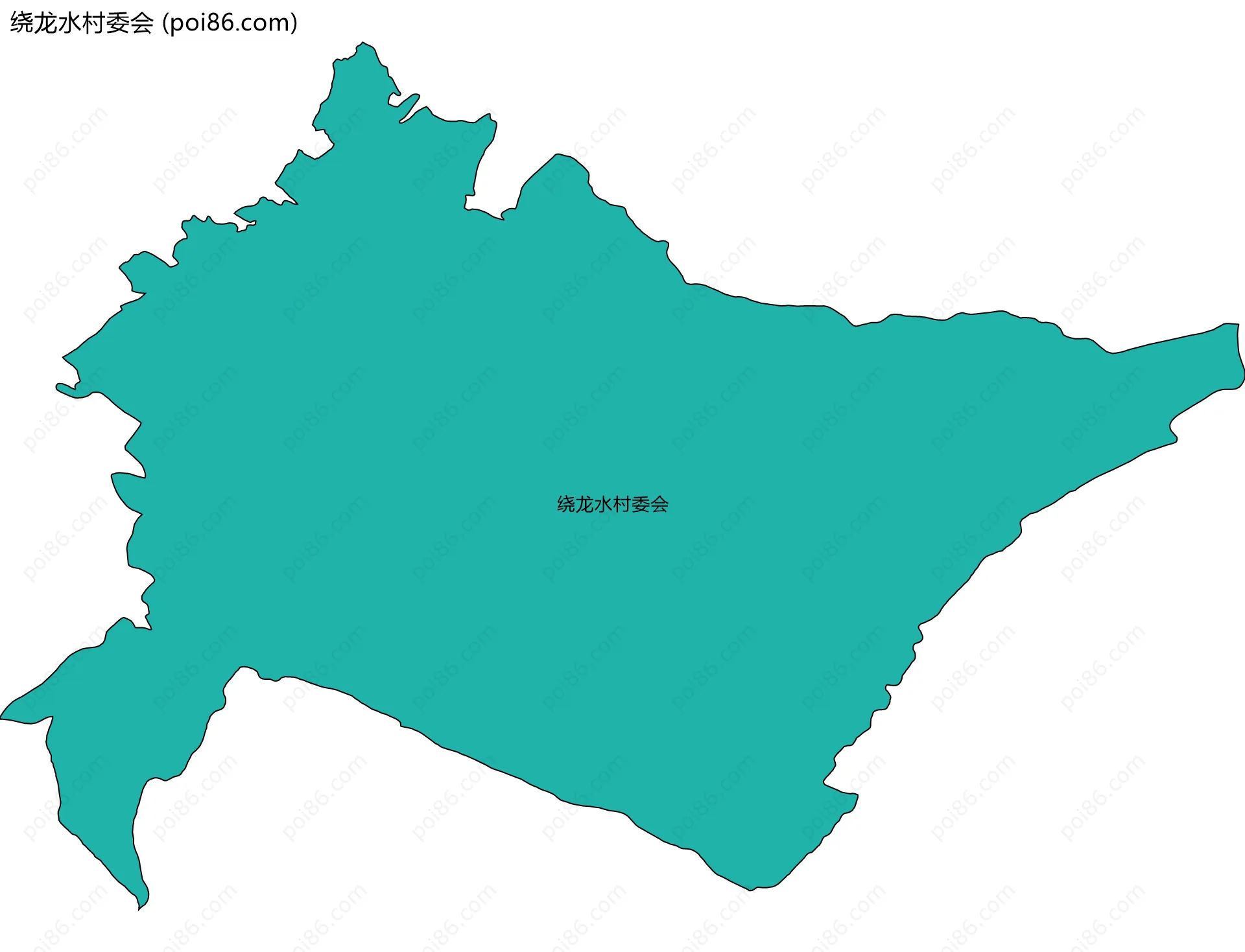 绕龙水村委会边界地图