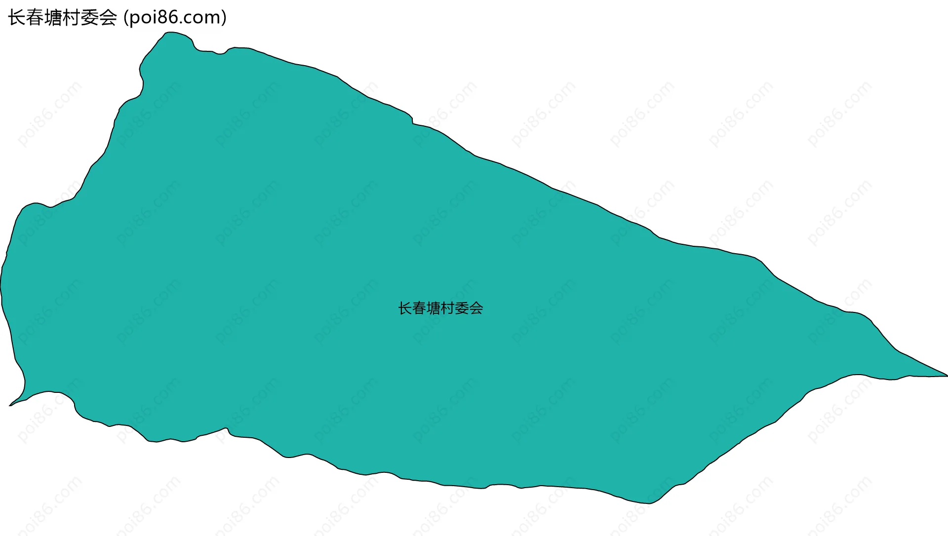 长春塘村委会边界地图