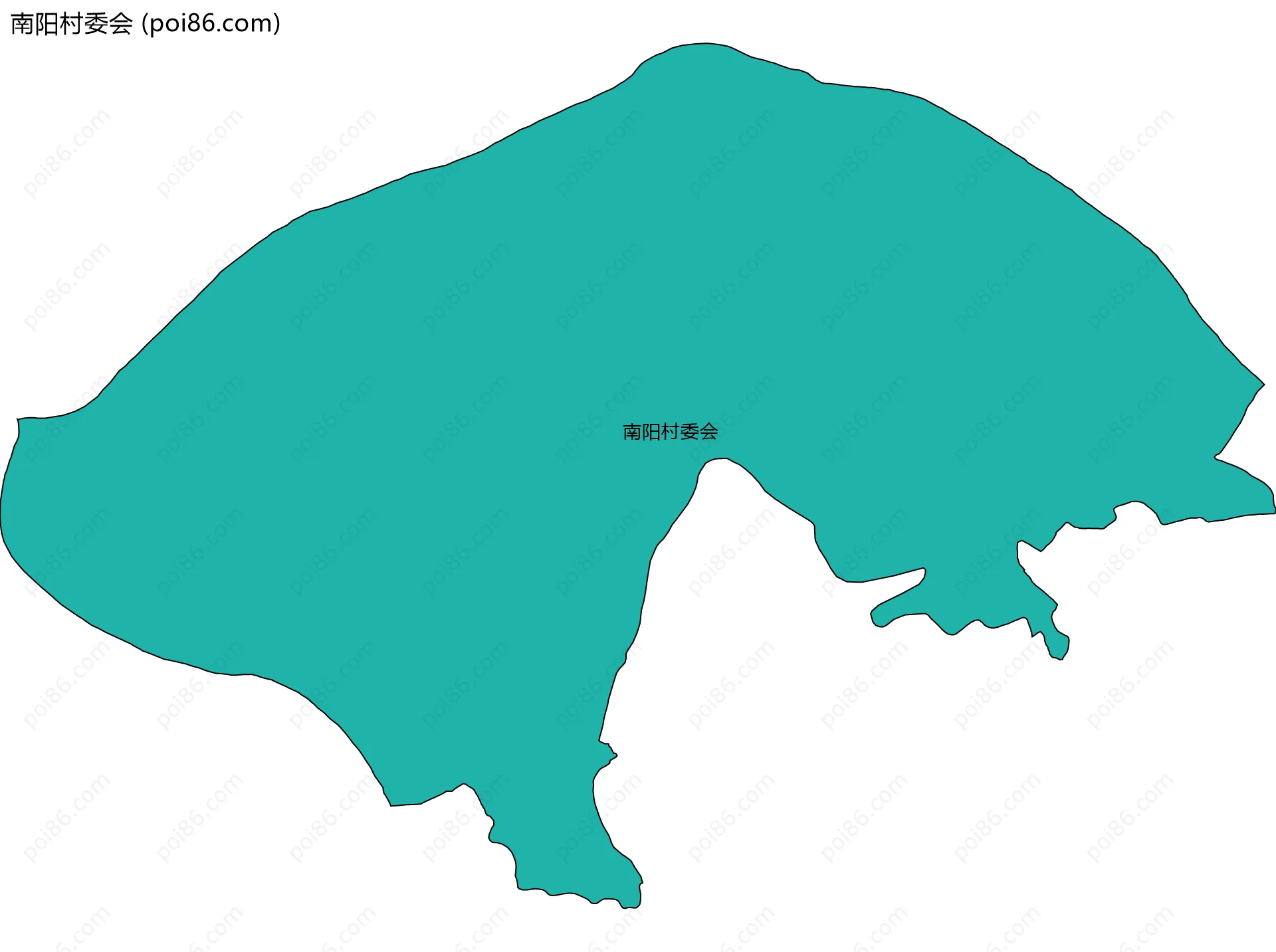 南阳村委会边界地图