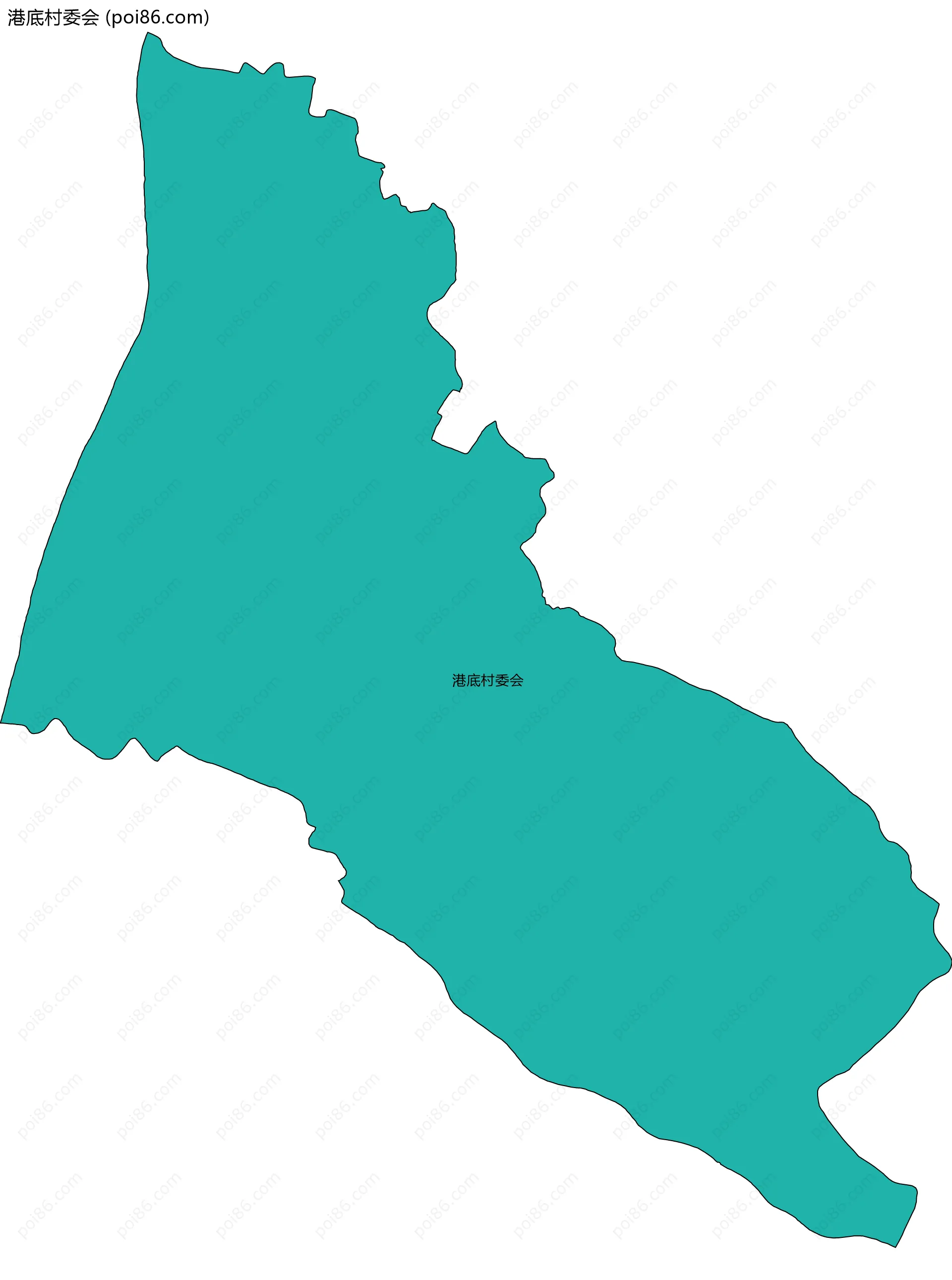 港底村委会边界地图