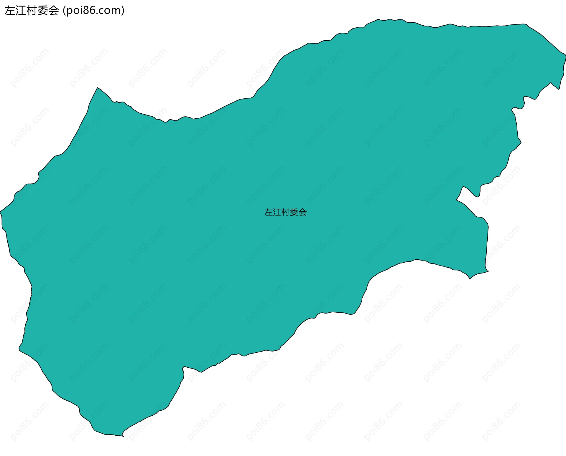 左江村委会边界地图