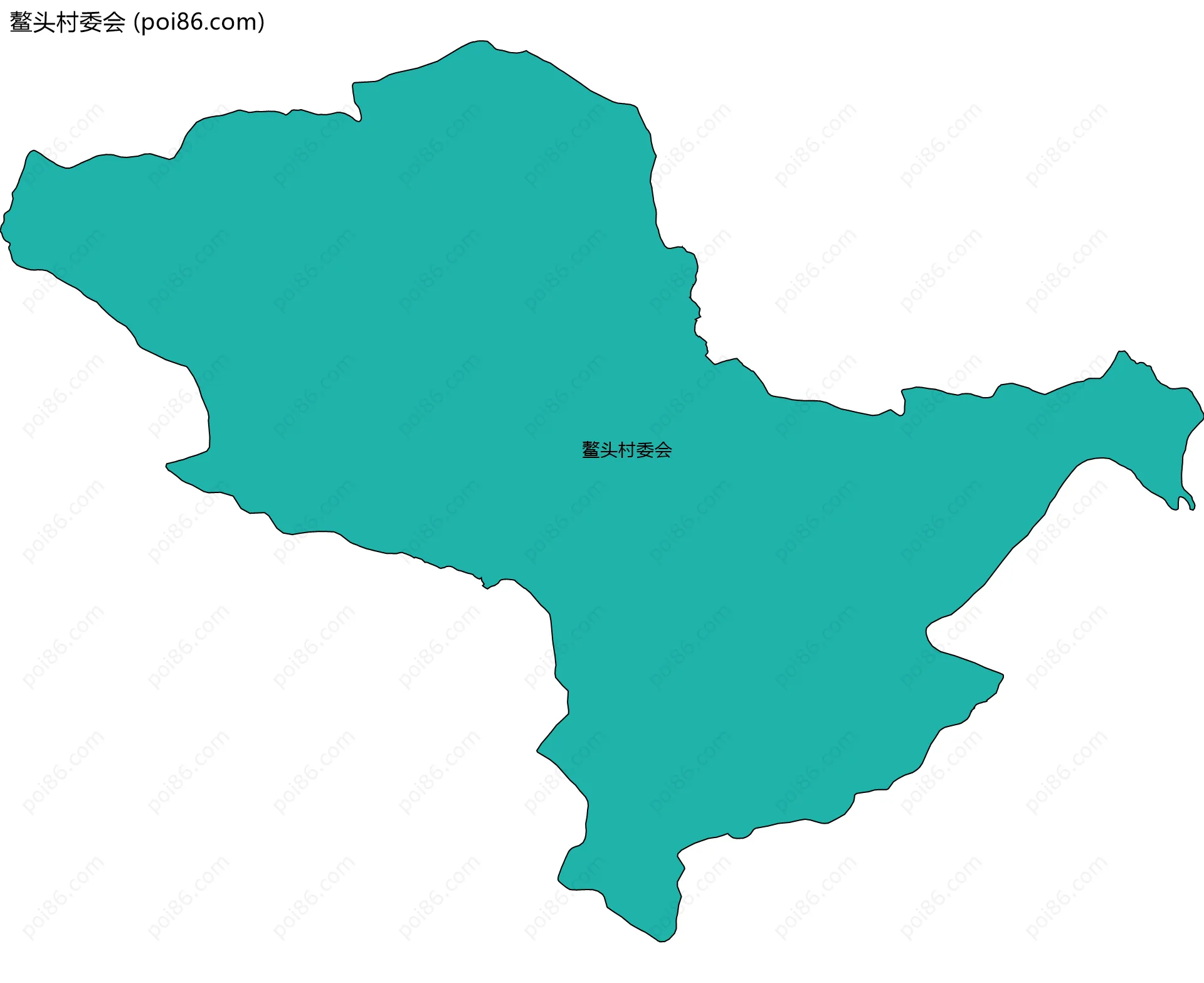 鳌头村委会边界地图