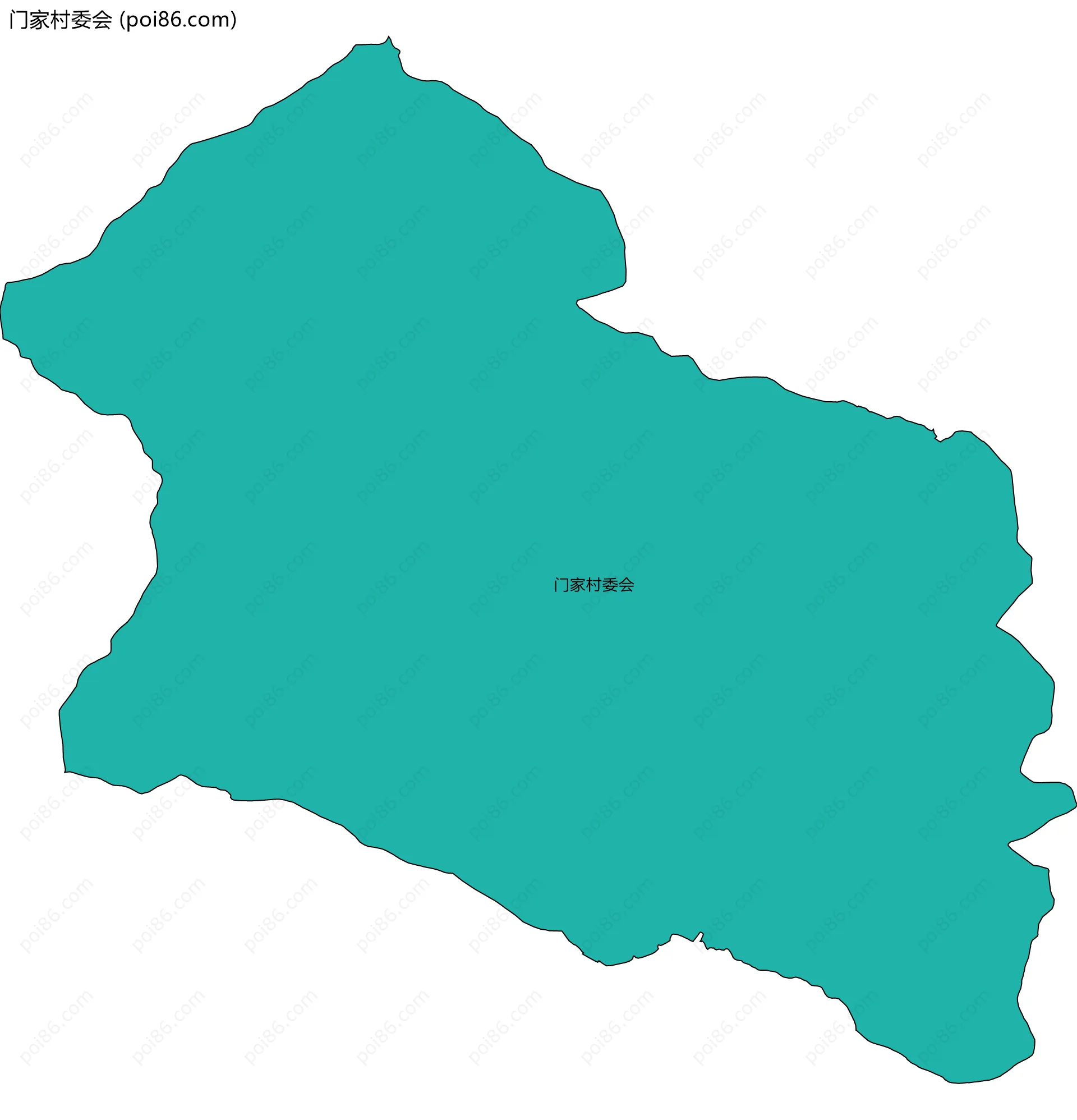 门家村委会边界地图