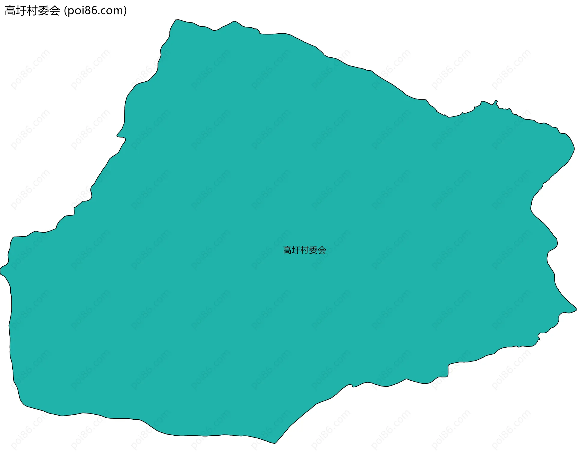 高圩村委会边界地图