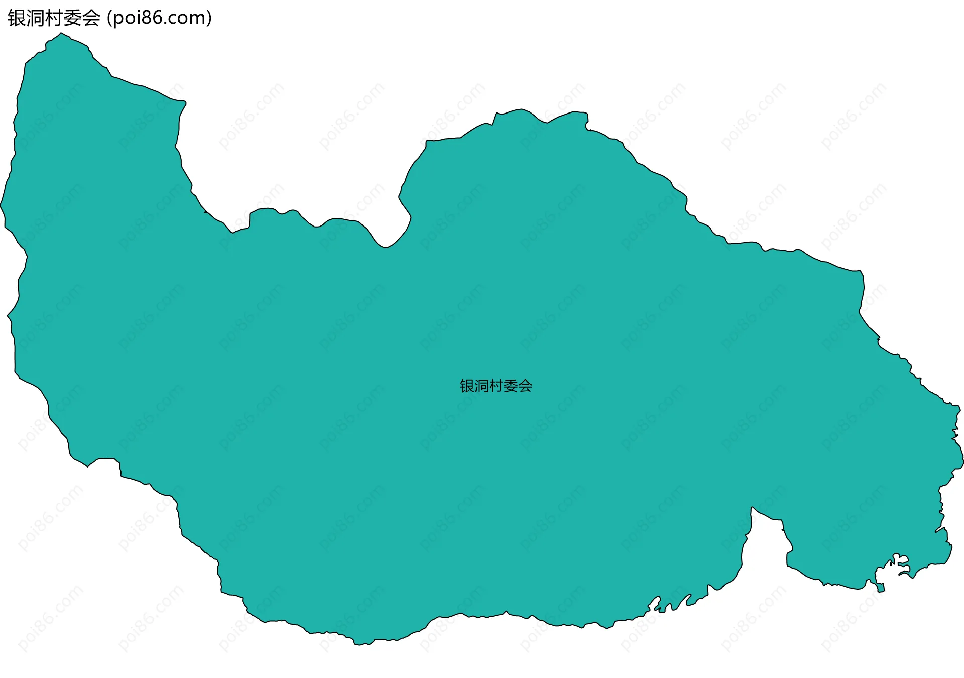 银洞村委会边界地图