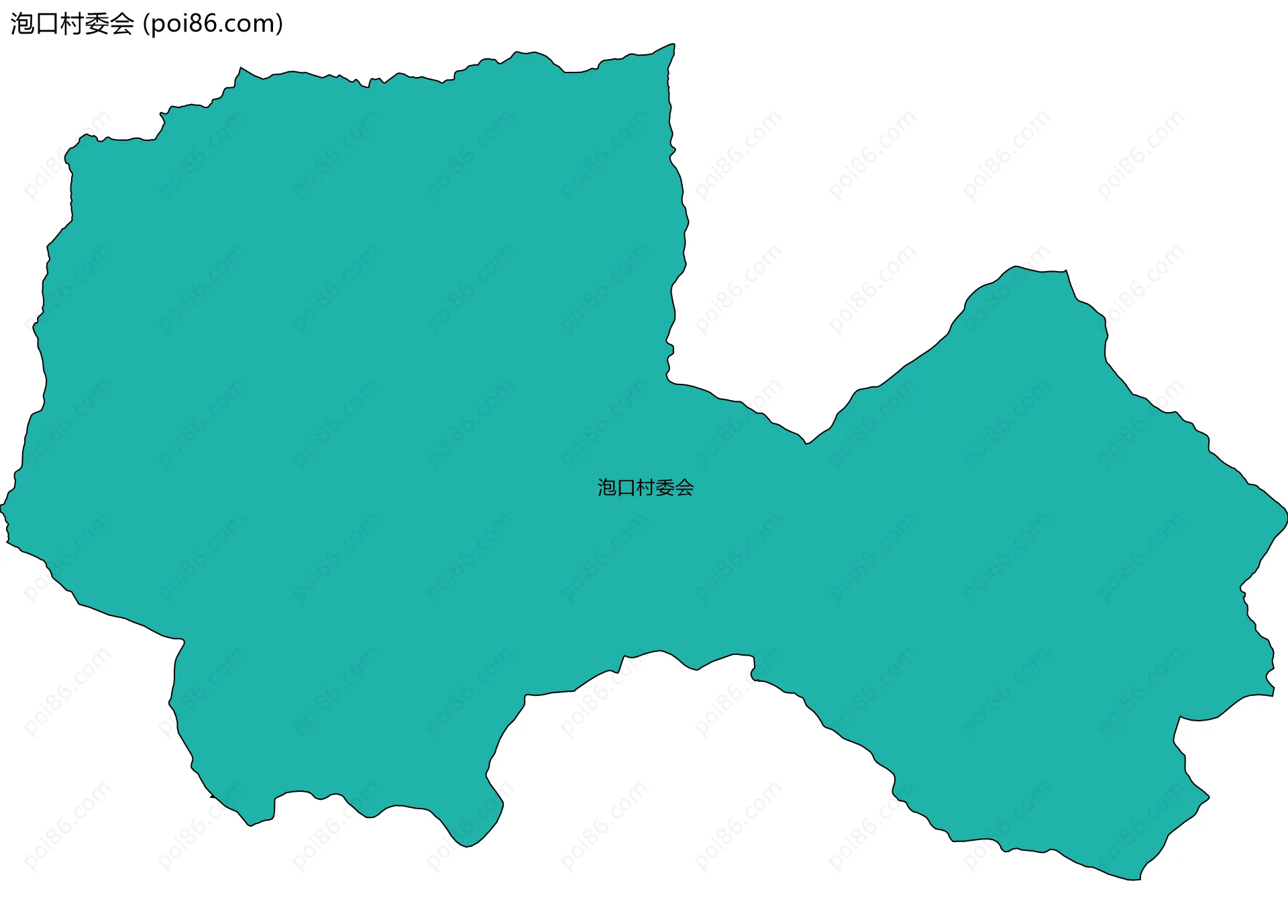 泡口村委会边界地图
