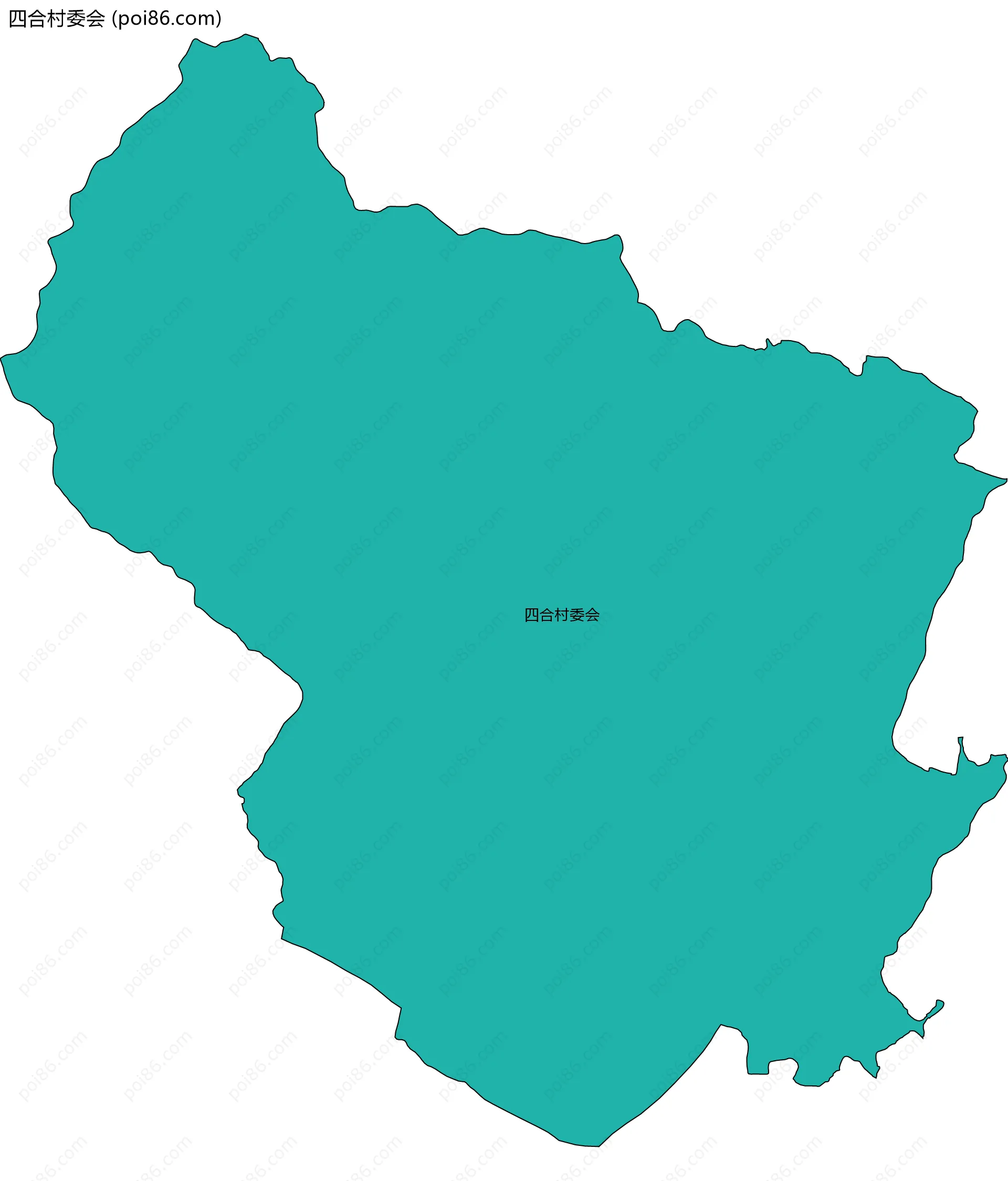 四合村委会边界地图