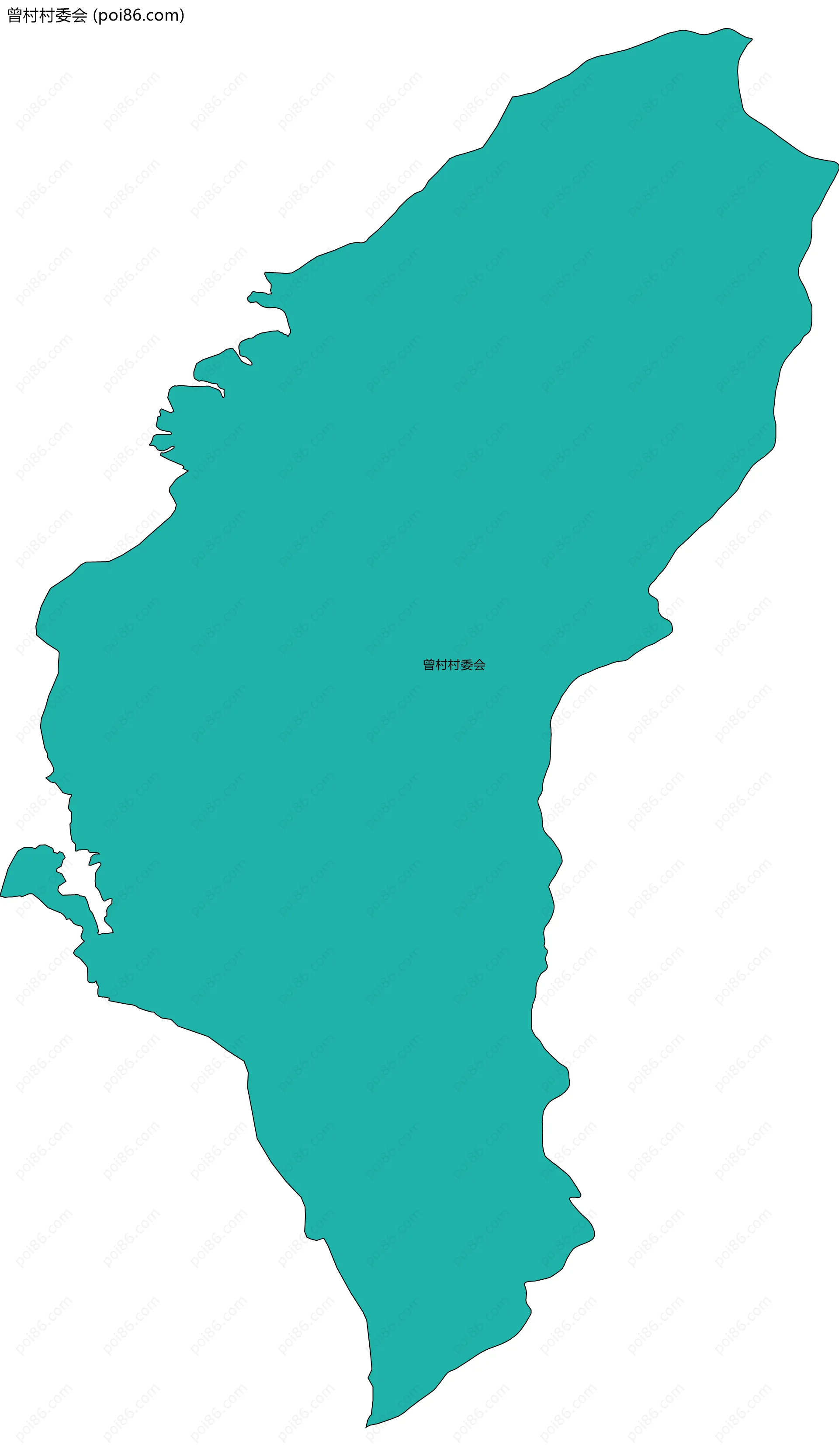 曾村村委会边界地图