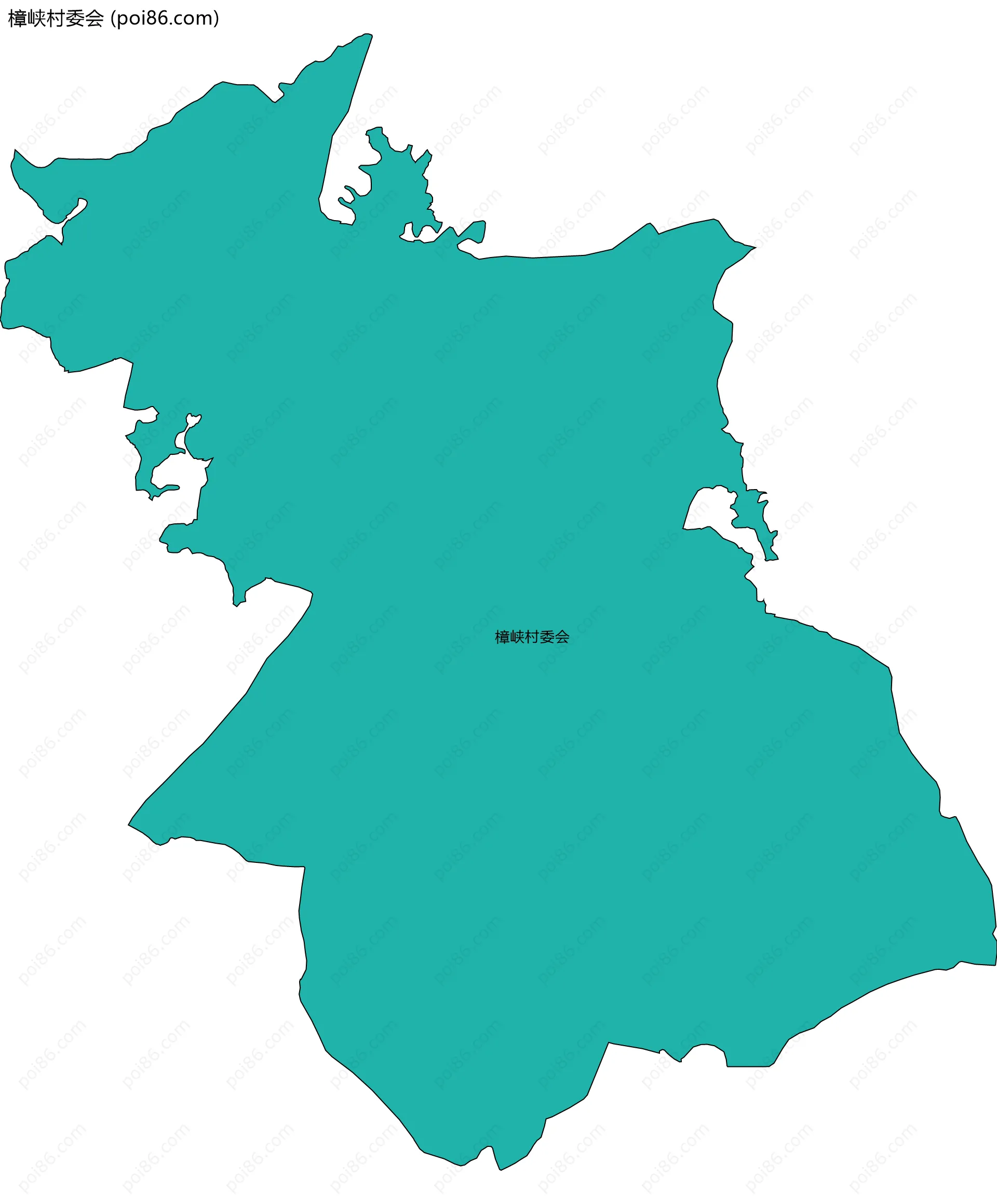 樟峡村委会边界地图