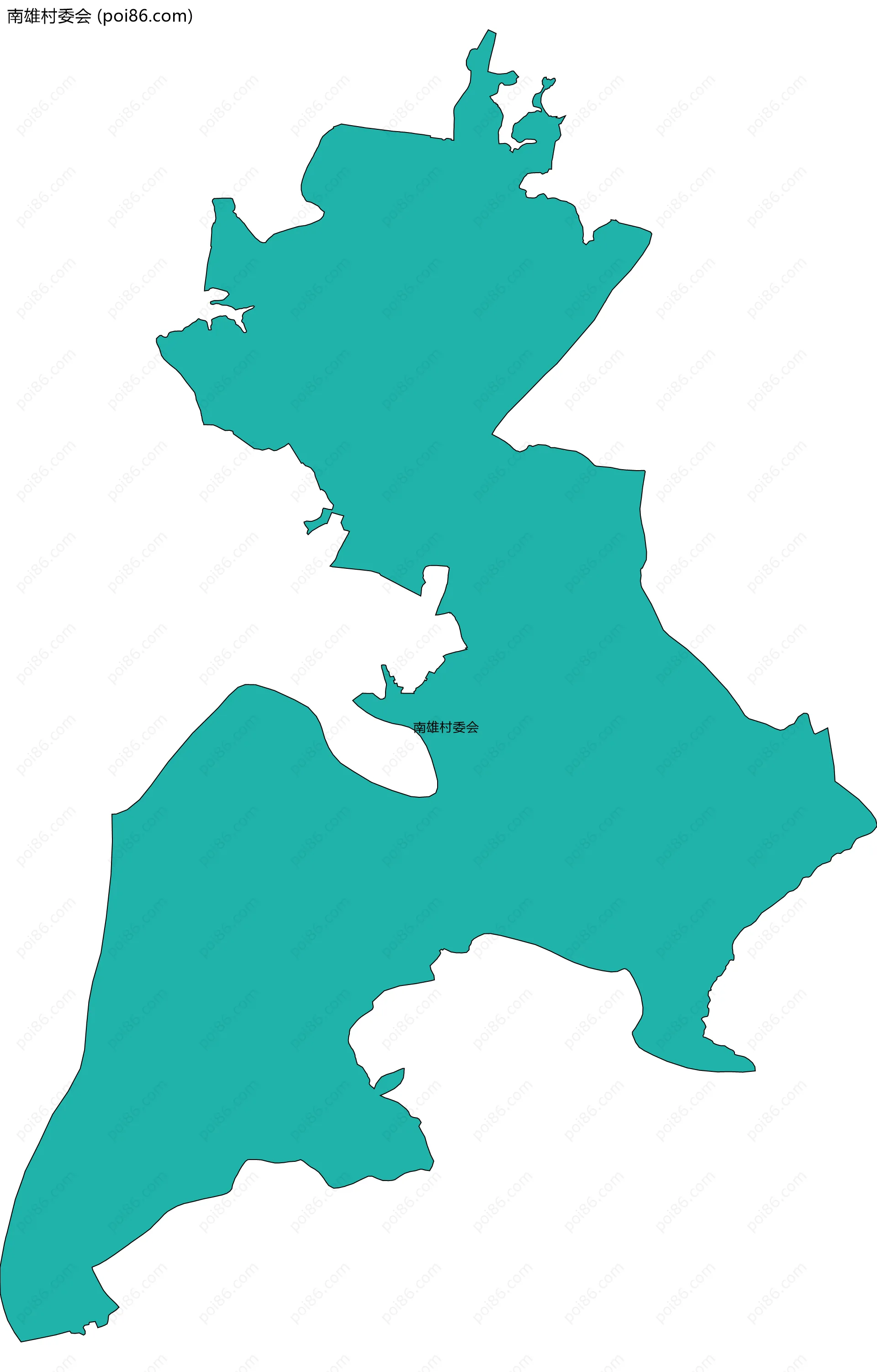 南雄村委会边界地图