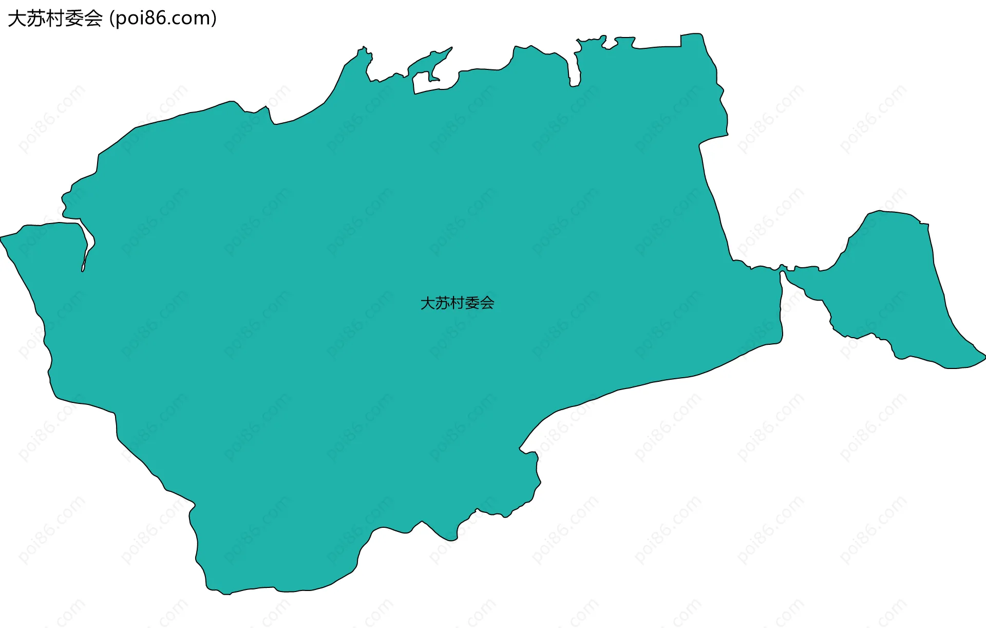 大苏村委会边界地图