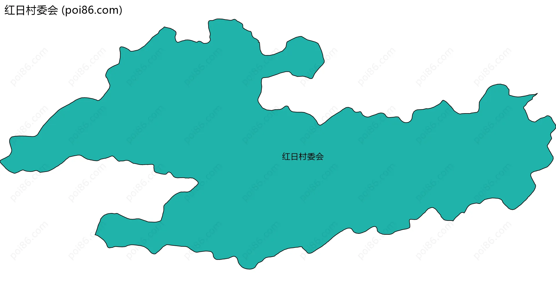 红日村委会边界地图