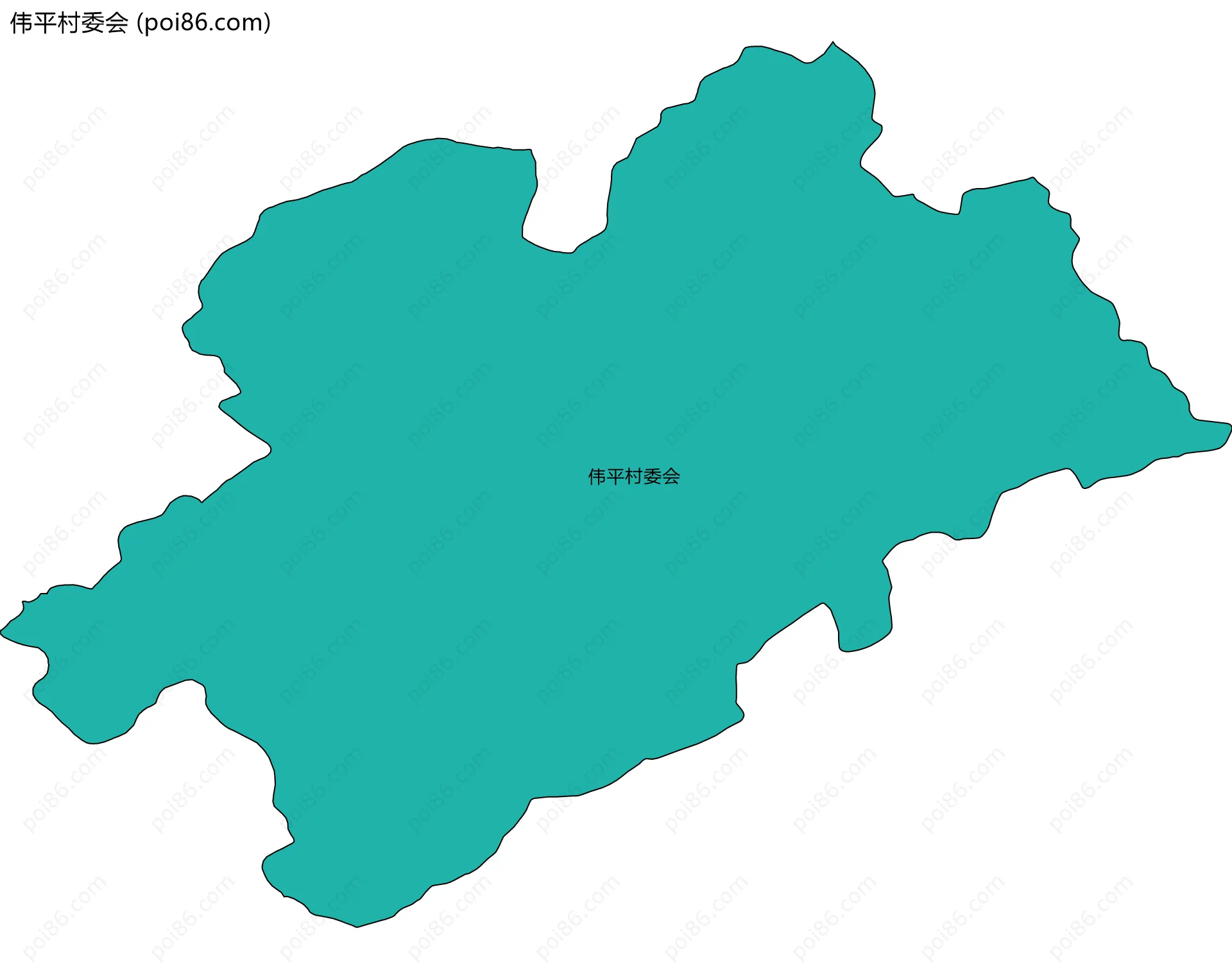 伟平村委会边界地图