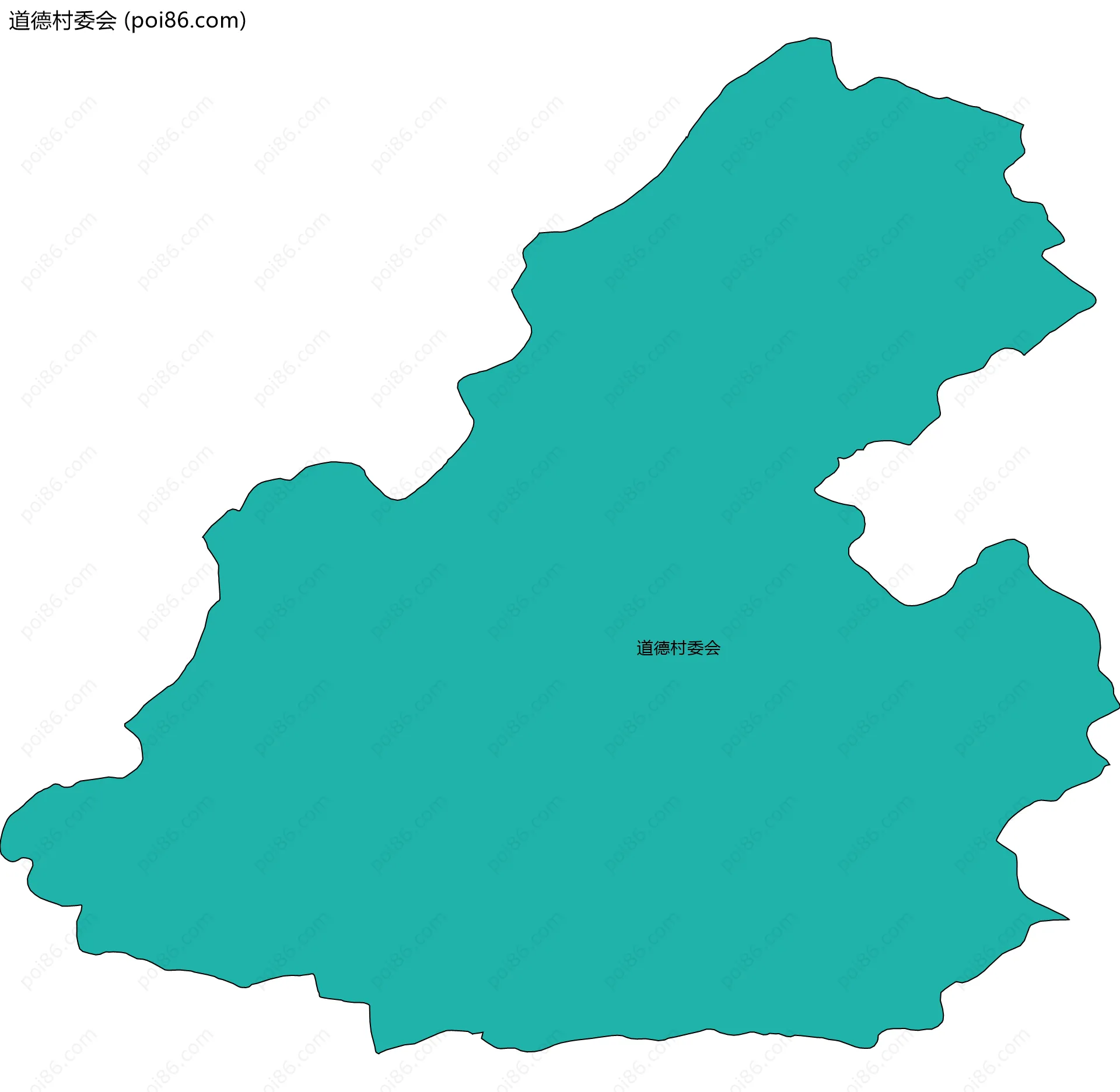 道德村委会边界地图