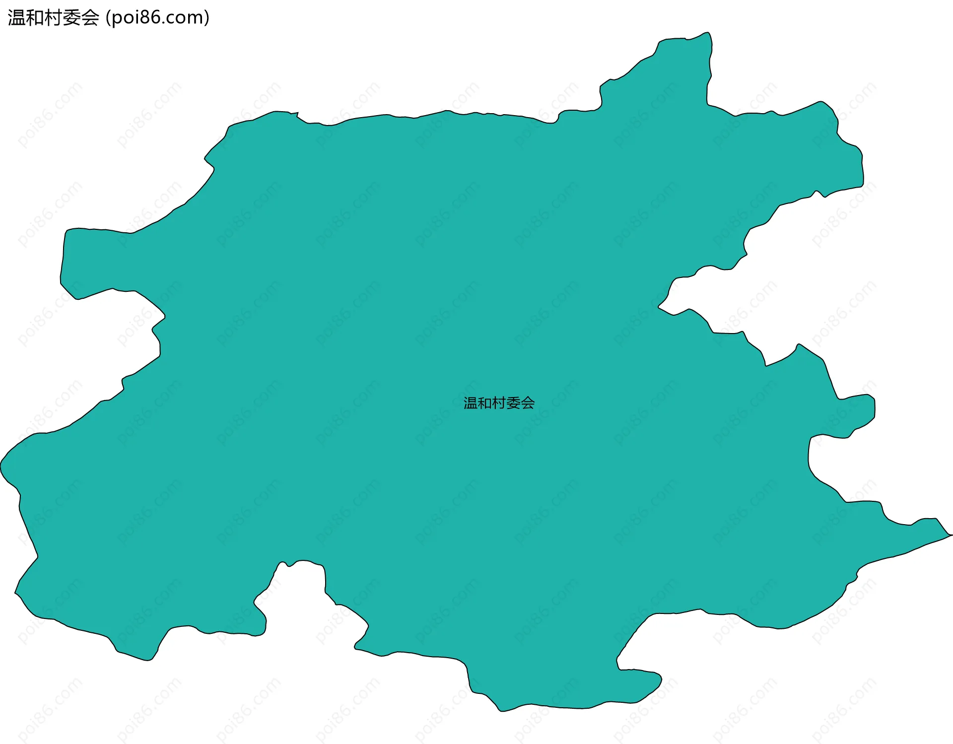 温和村委会边界地图