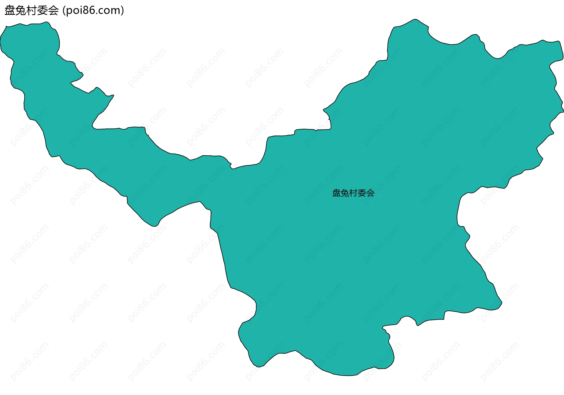 盘兔村委会边界地图