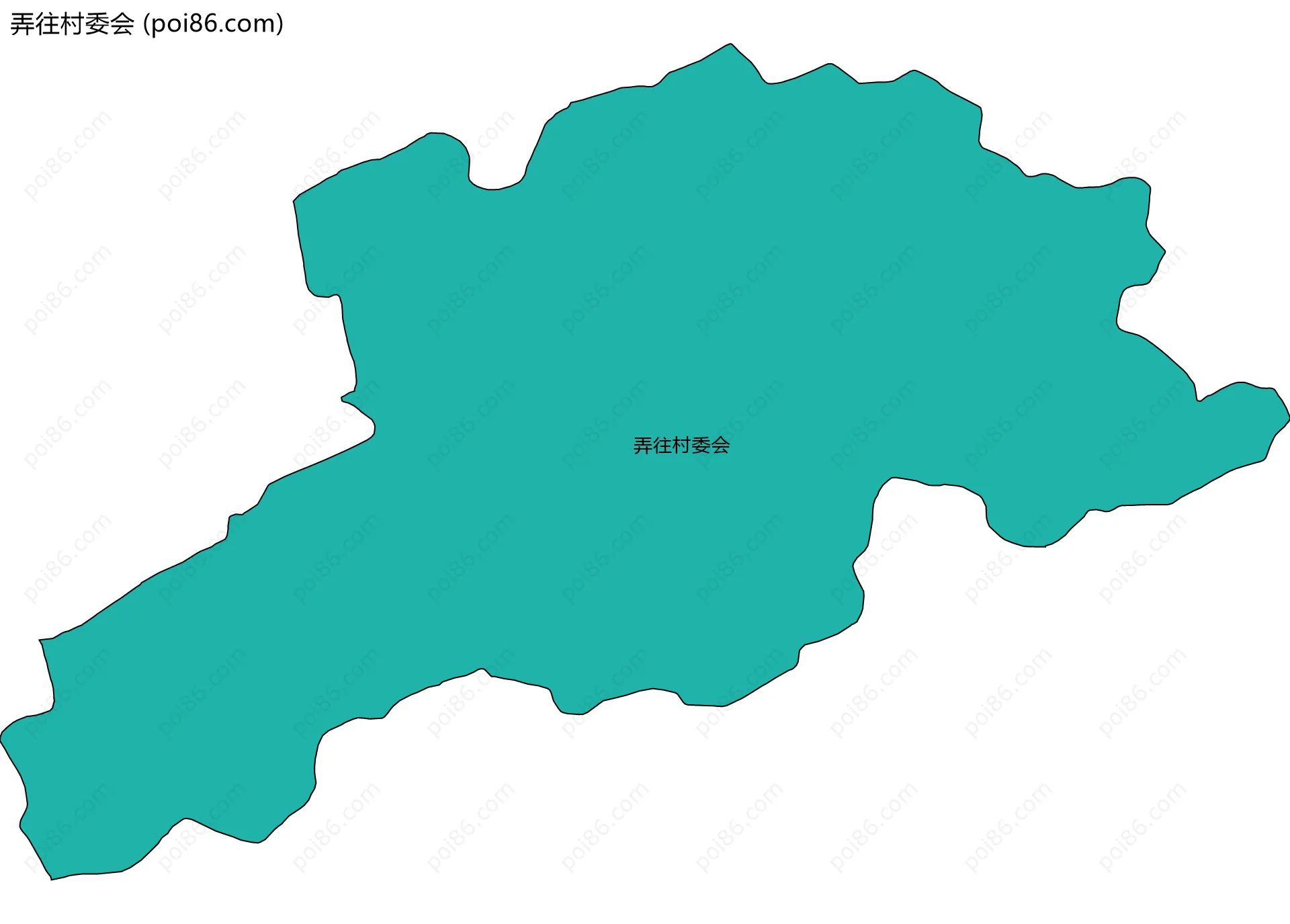 弄往村委会边界地图