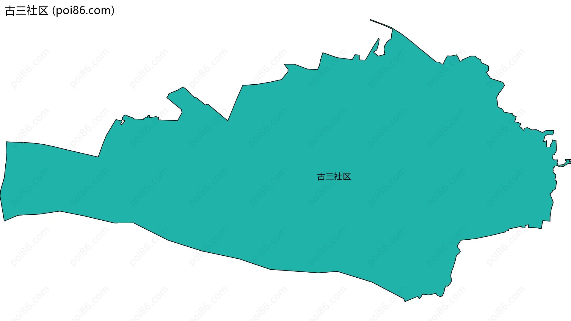 古三社区边界地图