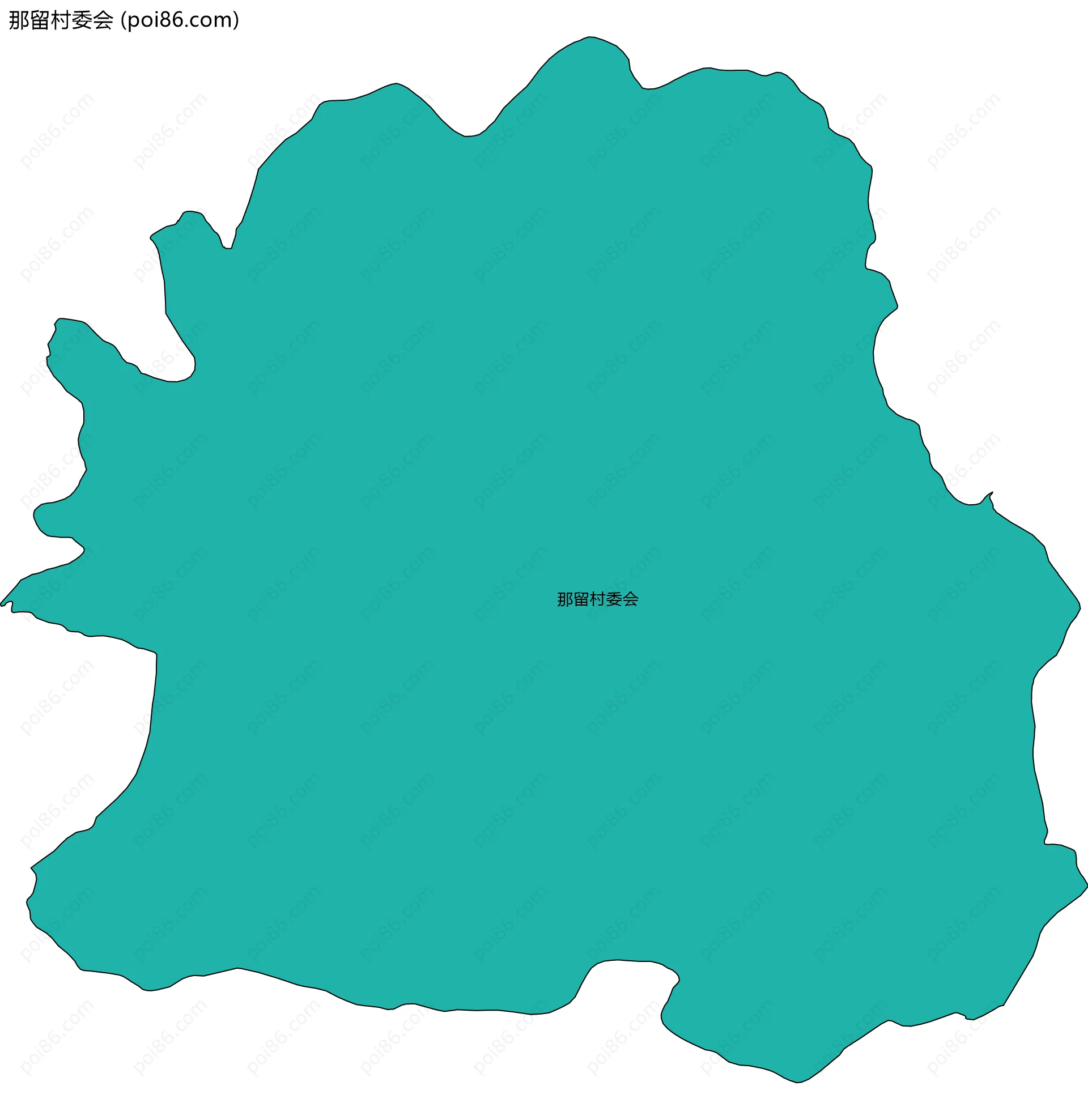 那留村委会边界地图