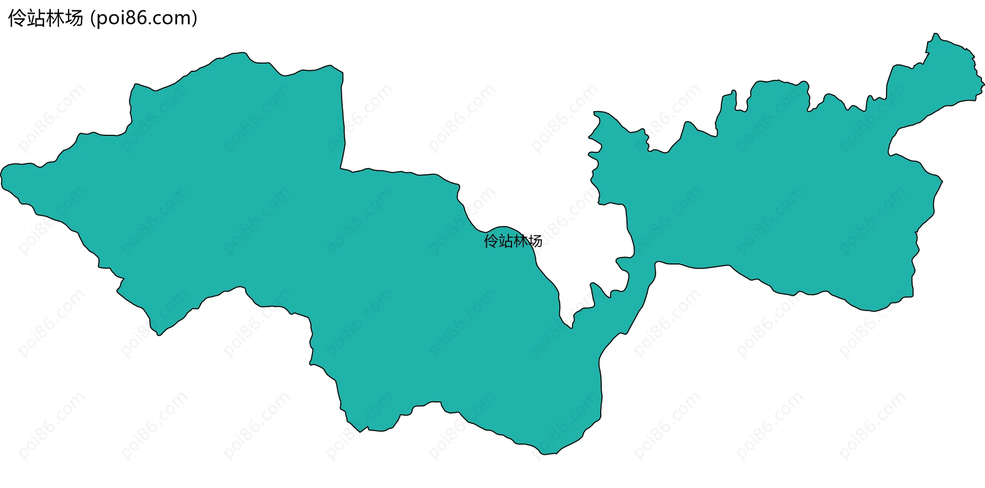 伶站林场边界地图