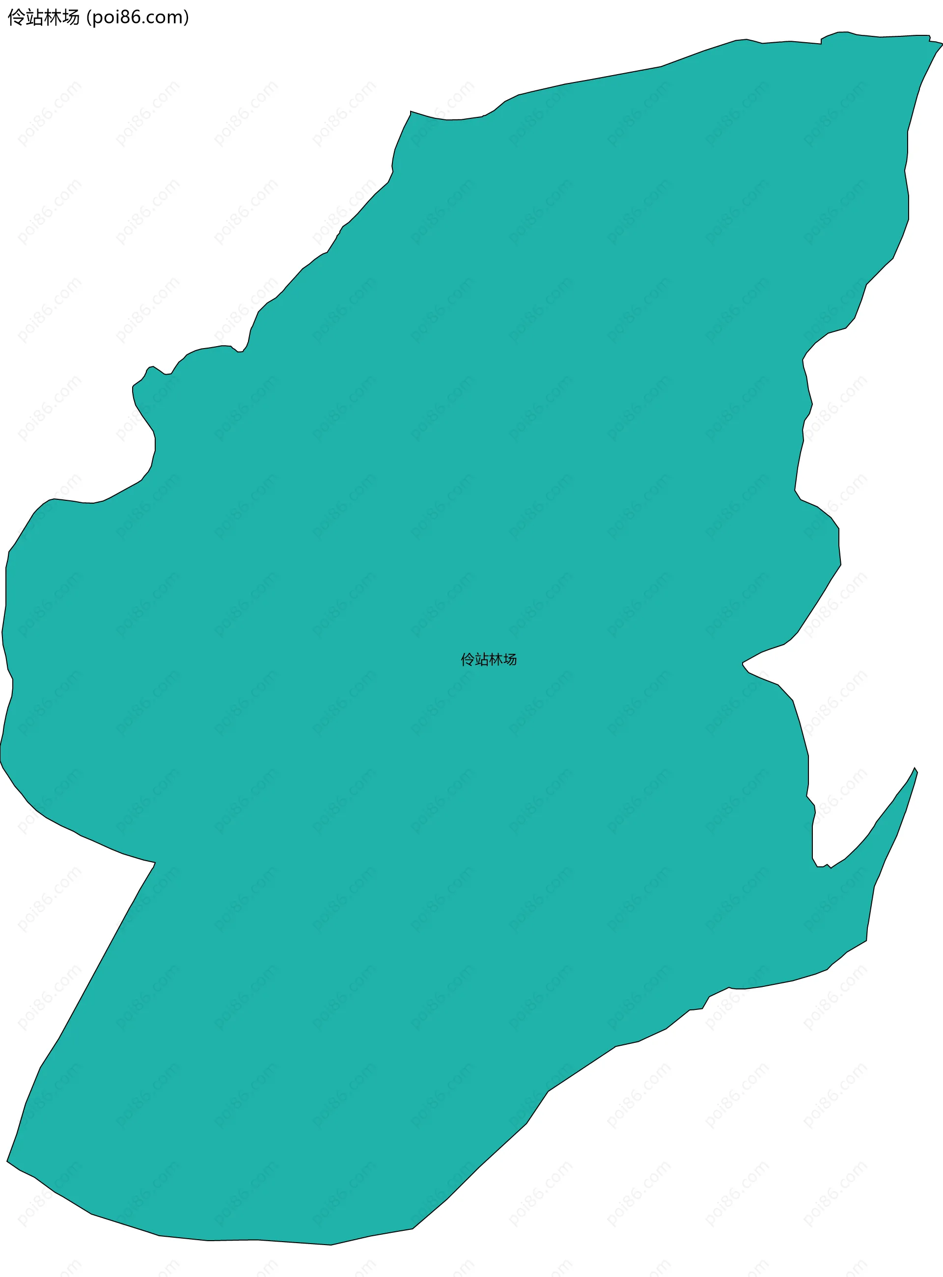 伶站林场边界地图