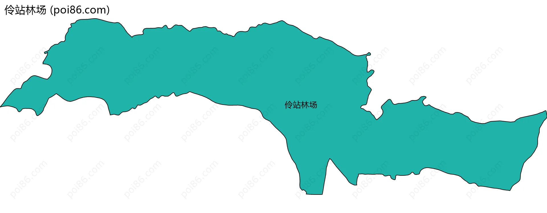 伶站林场边界地图