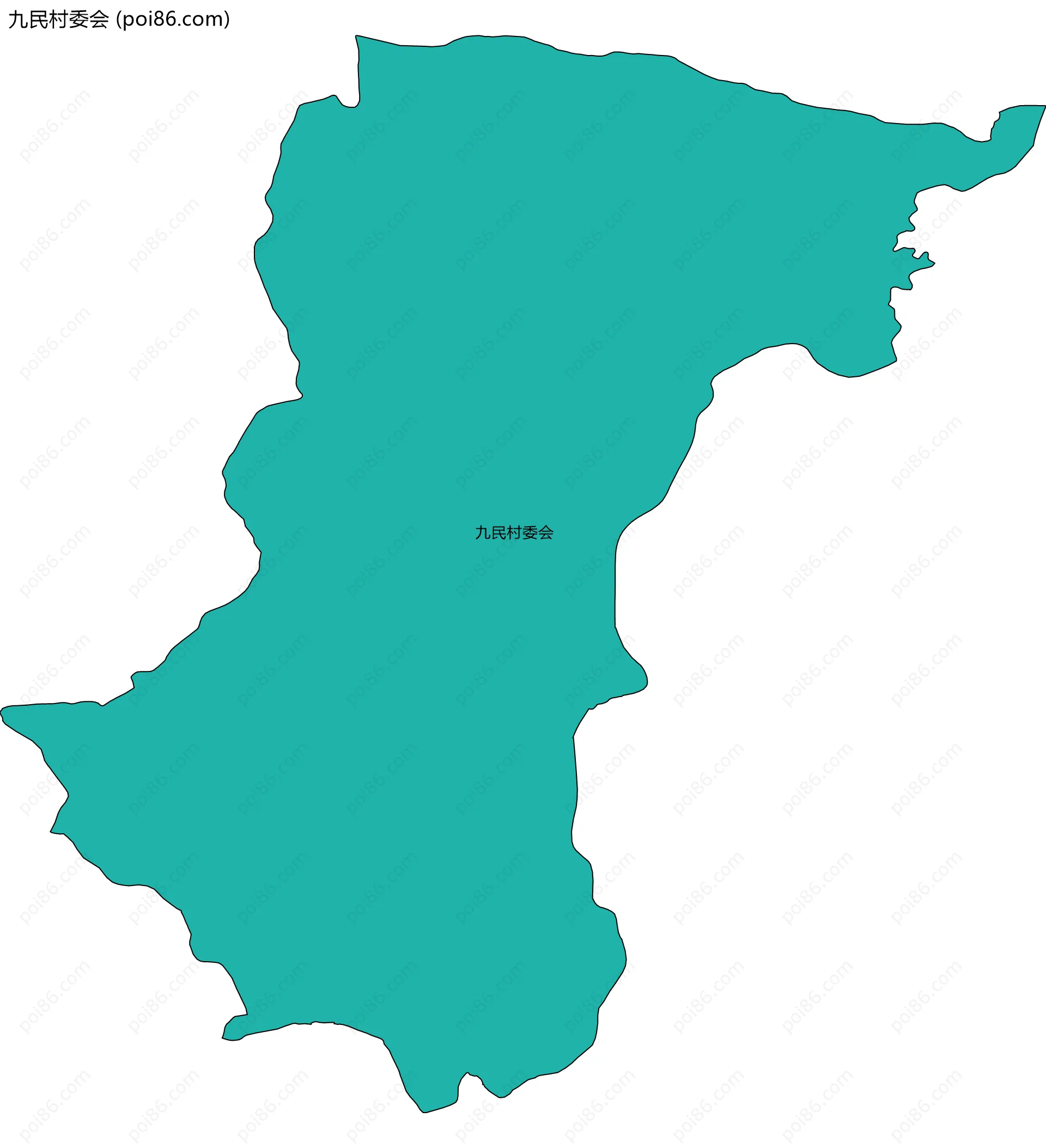 九民村委会边界地图