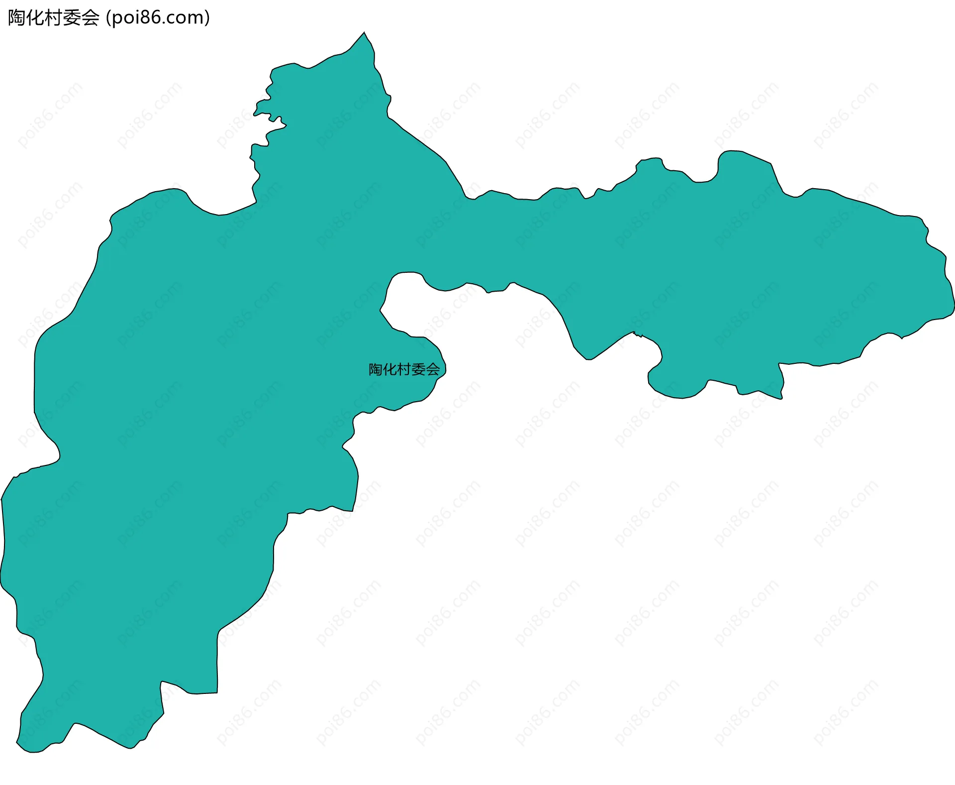 陶化村委会边界地图