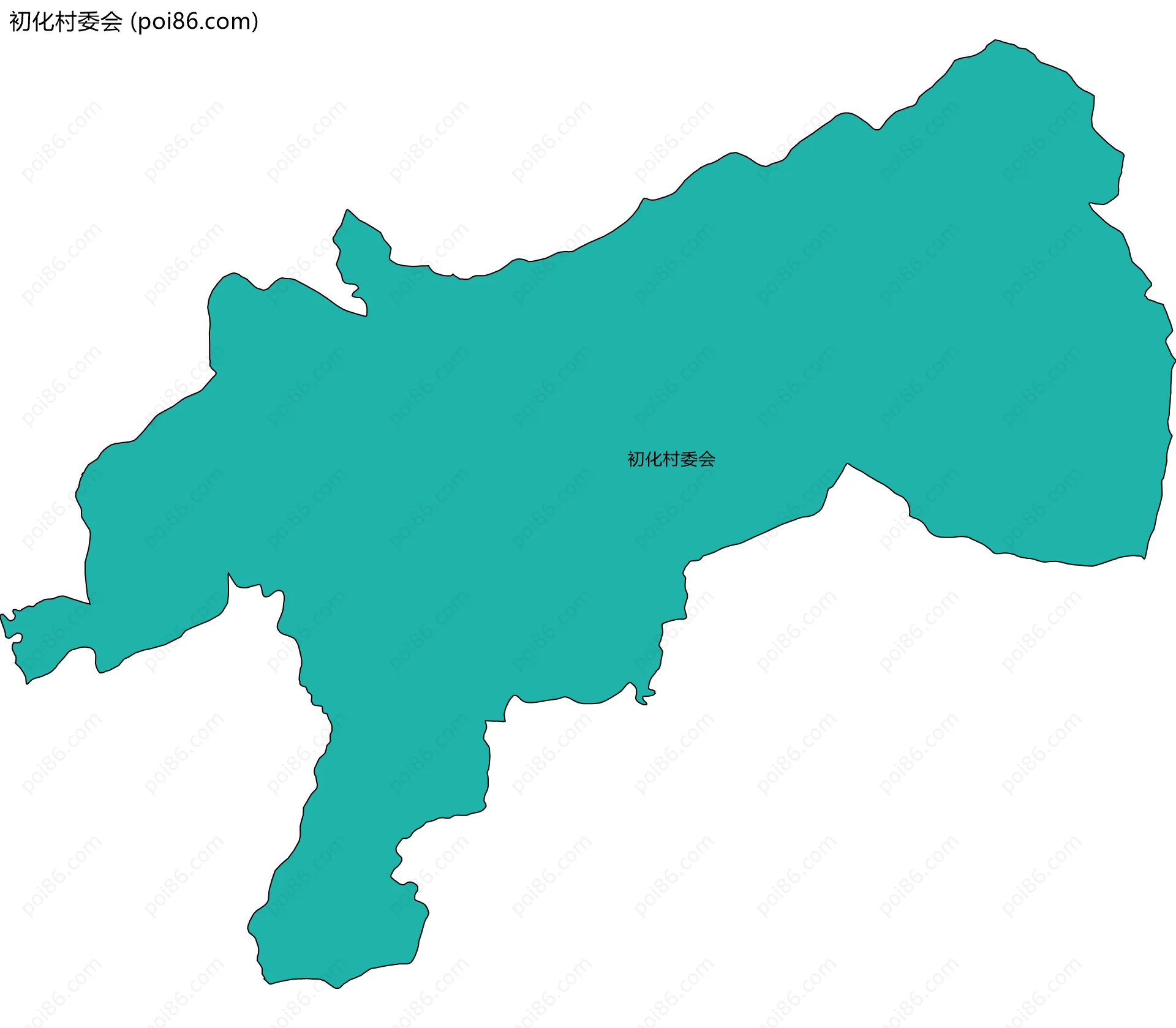 初化村委会边界地图