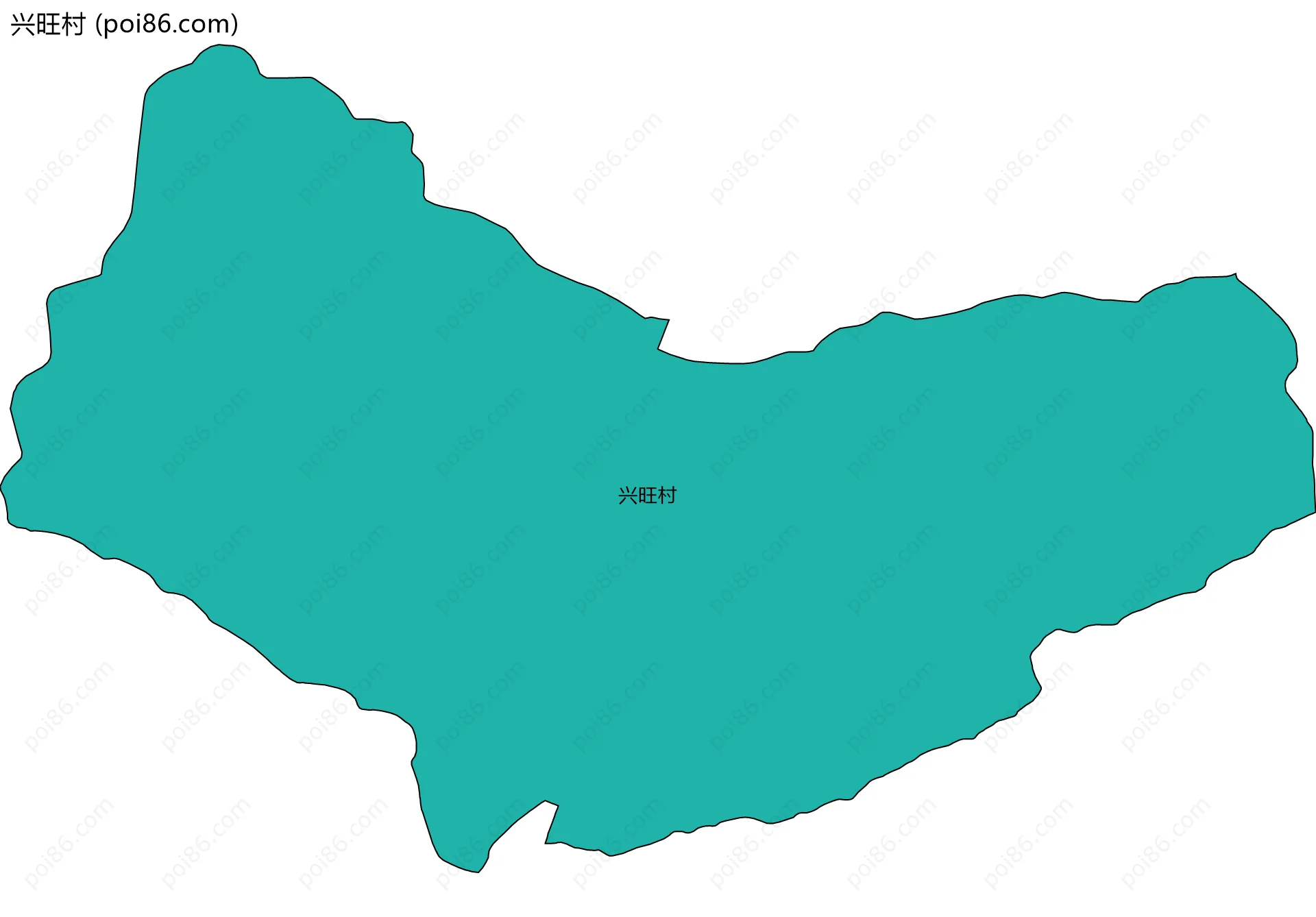 兴旺村边界地图