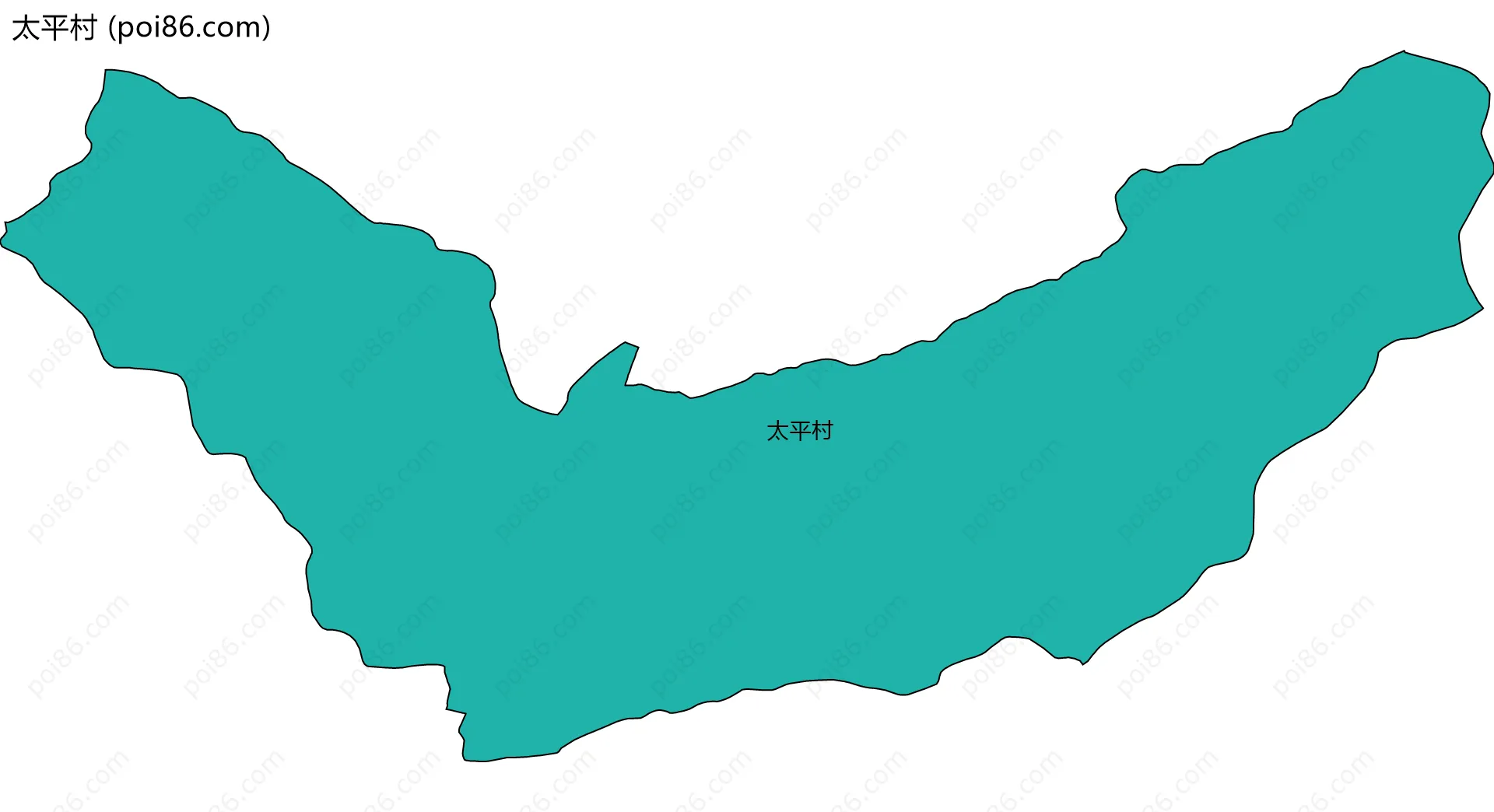 太平村边界地图
