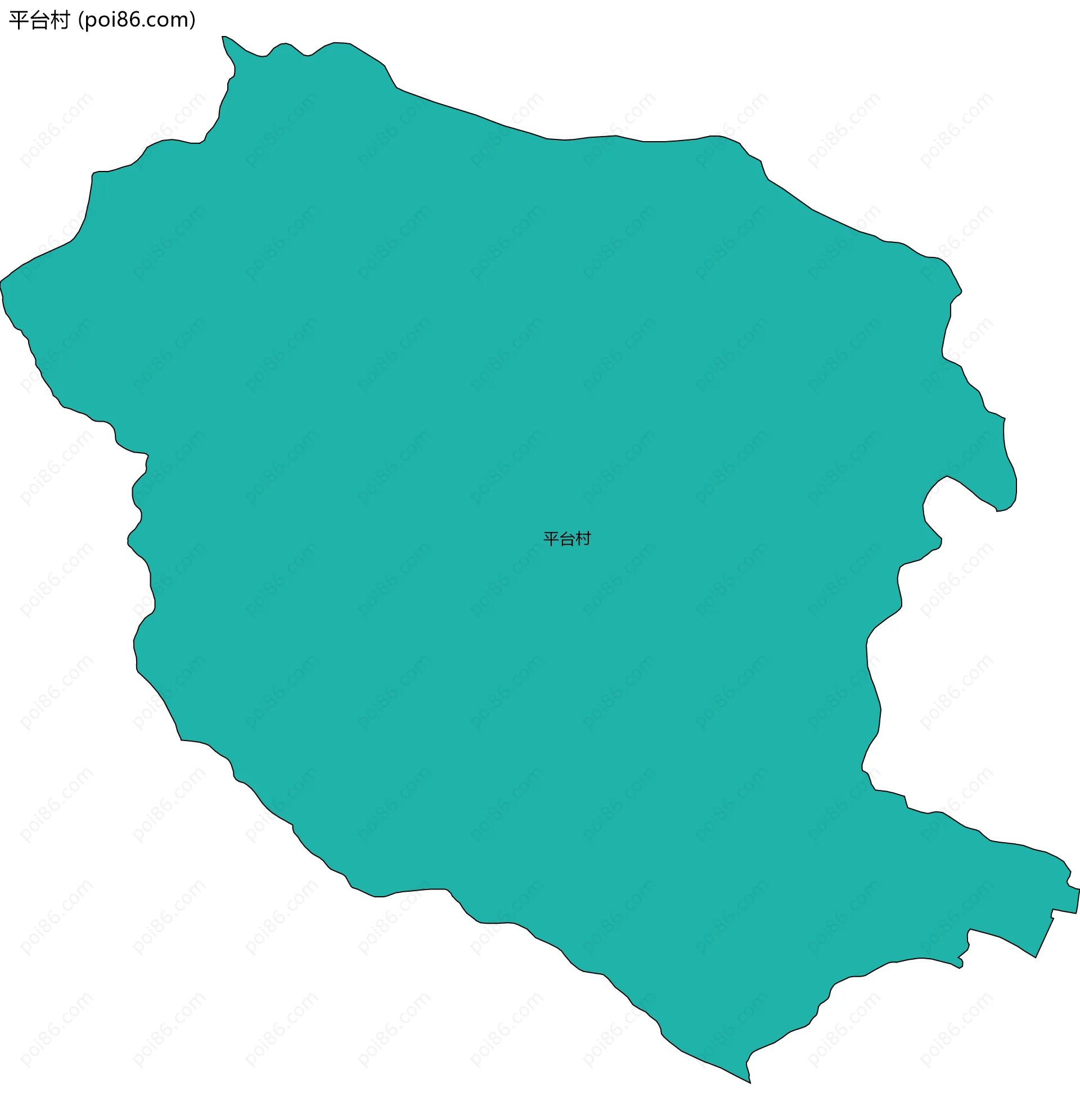 平台村边界地图