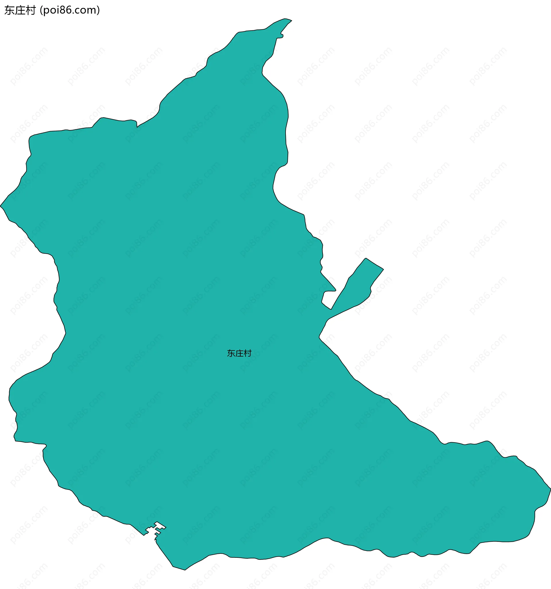 东庄村边界地图