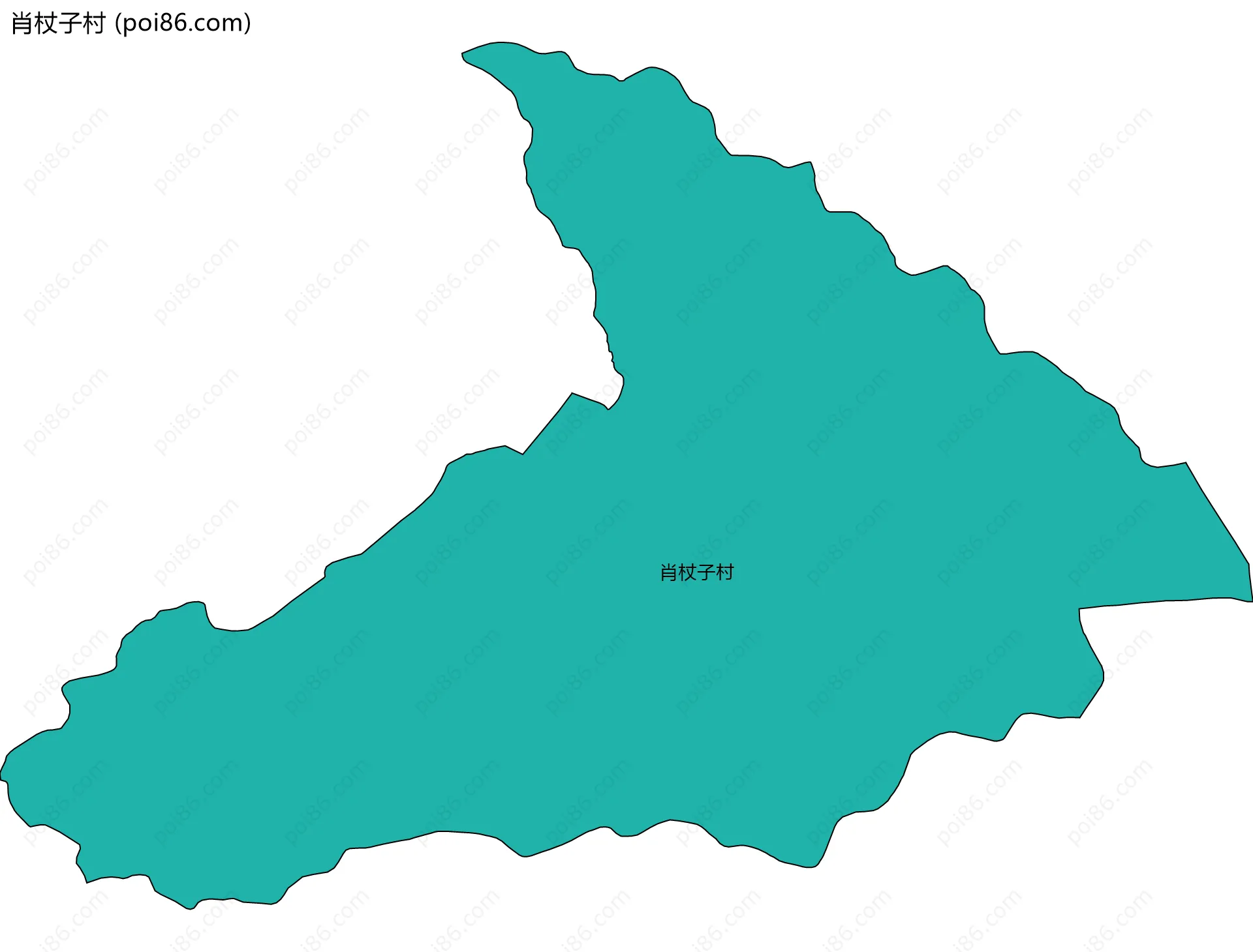 肖杖子村边界地图