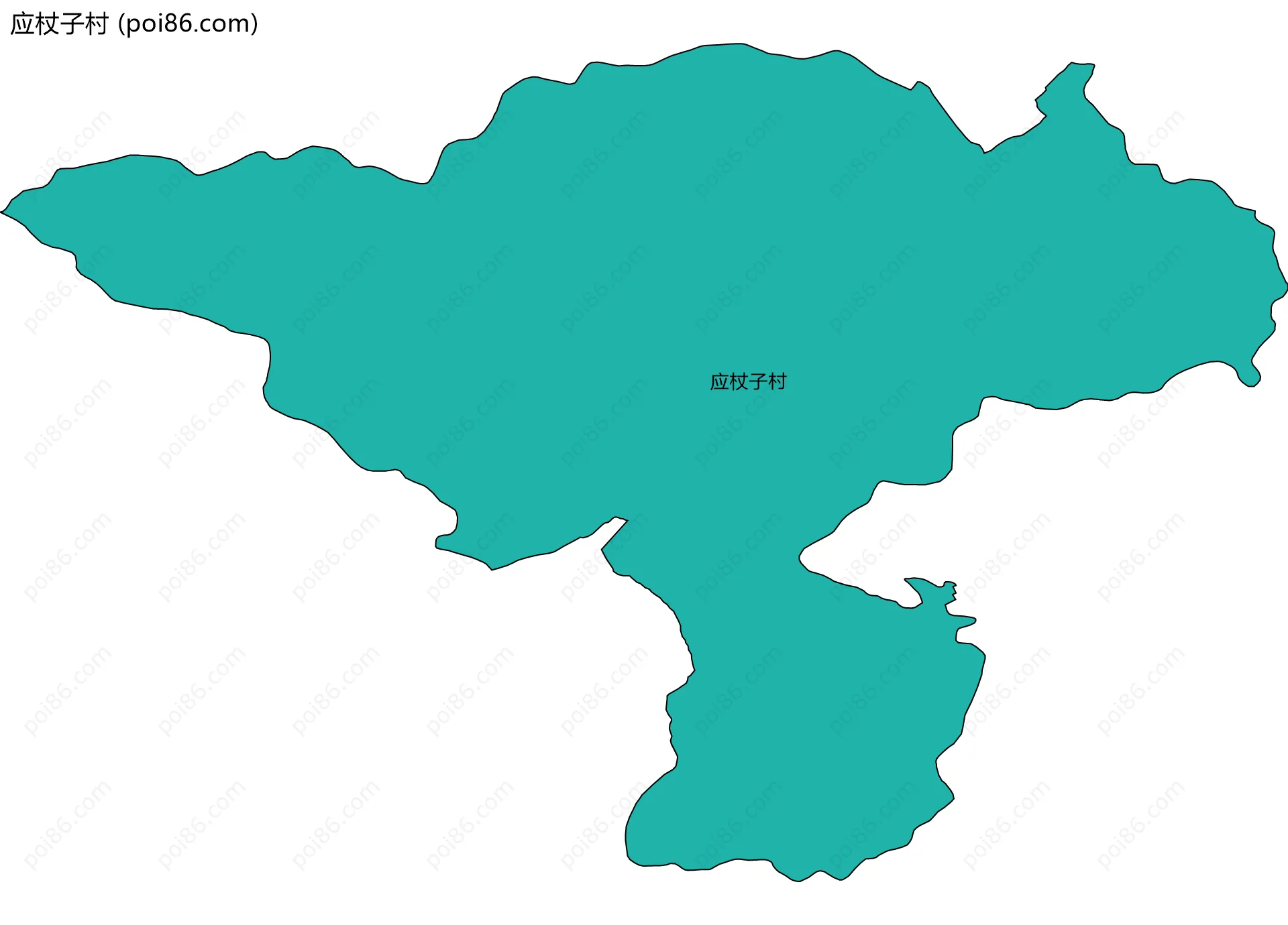 应杖子村边界地图