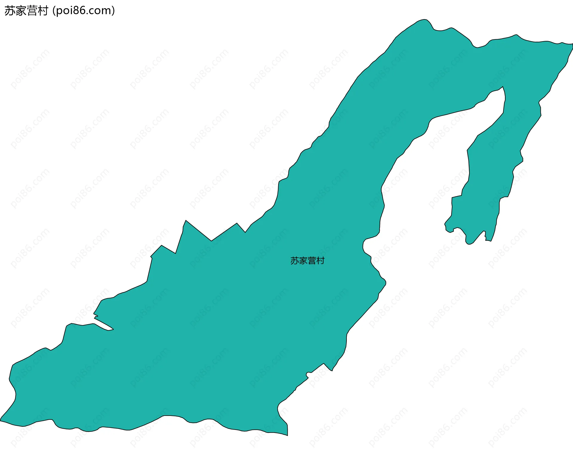 苏家营村边界地图