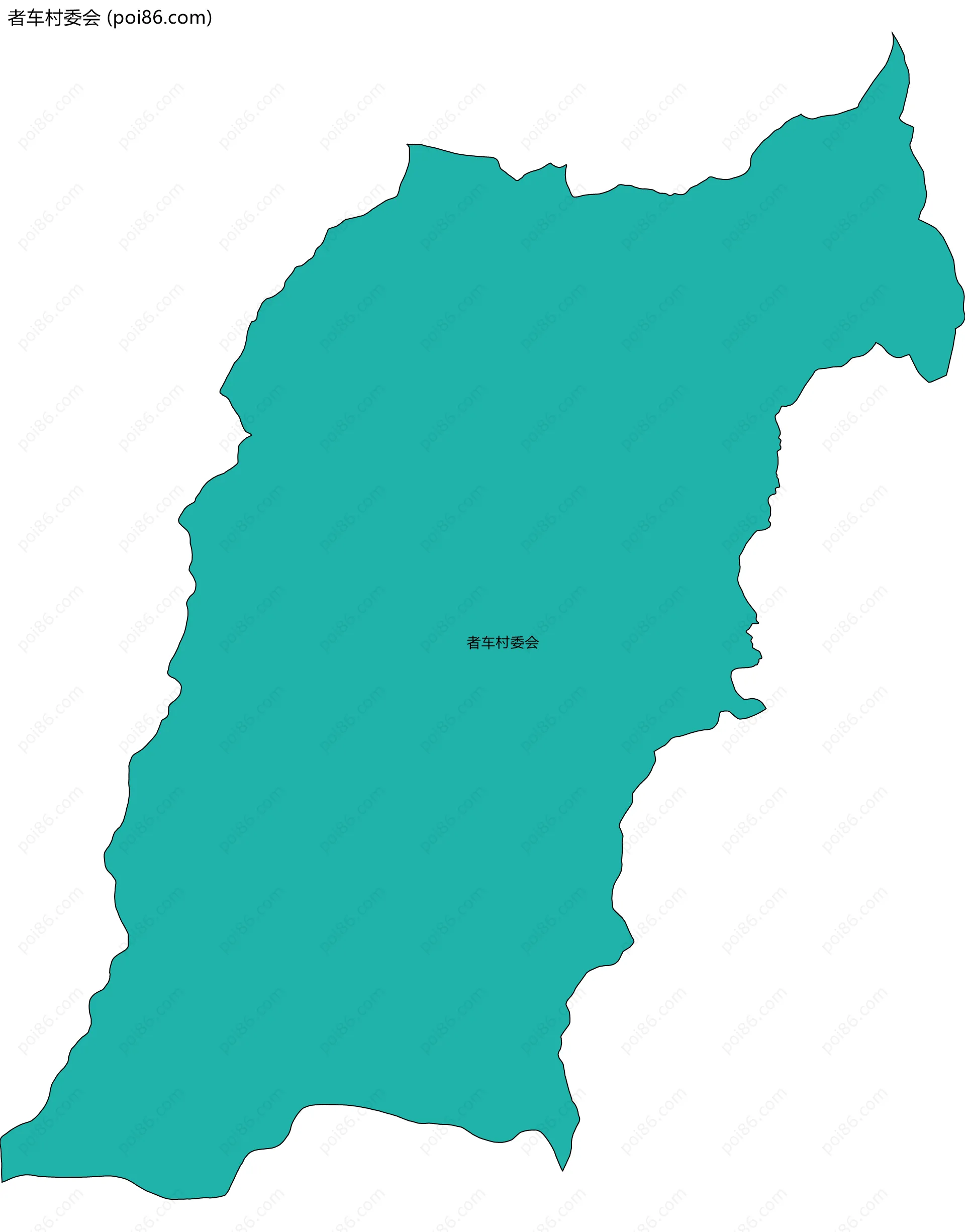 者车村委会边界地图