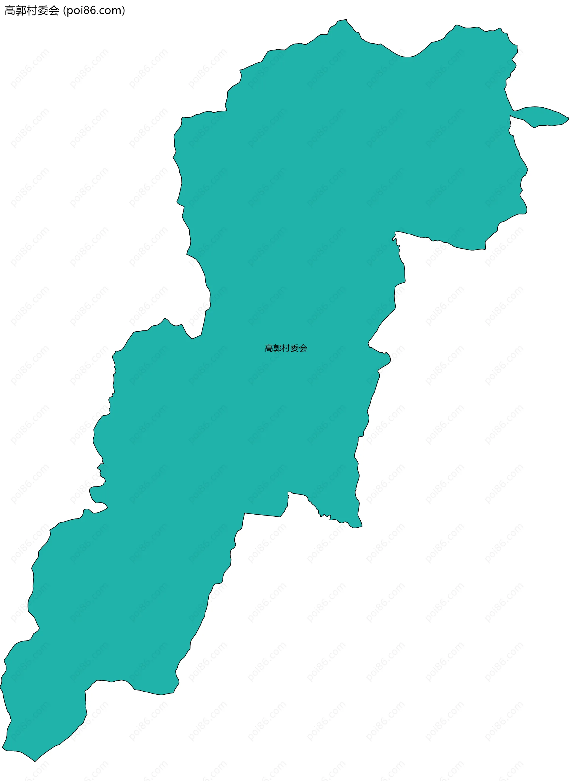 高郭村委会边界地图