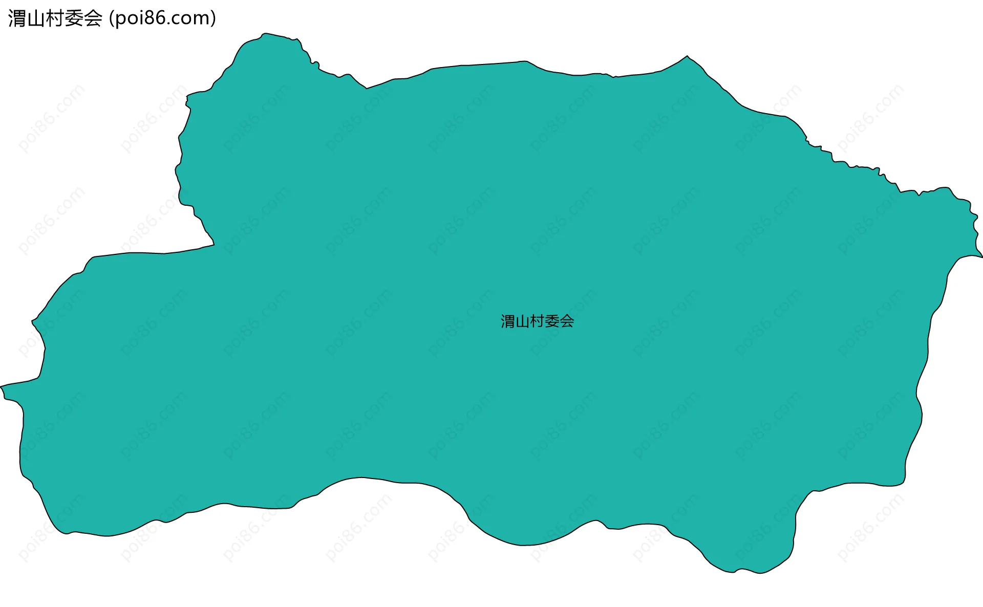 渭山村委会边界地图