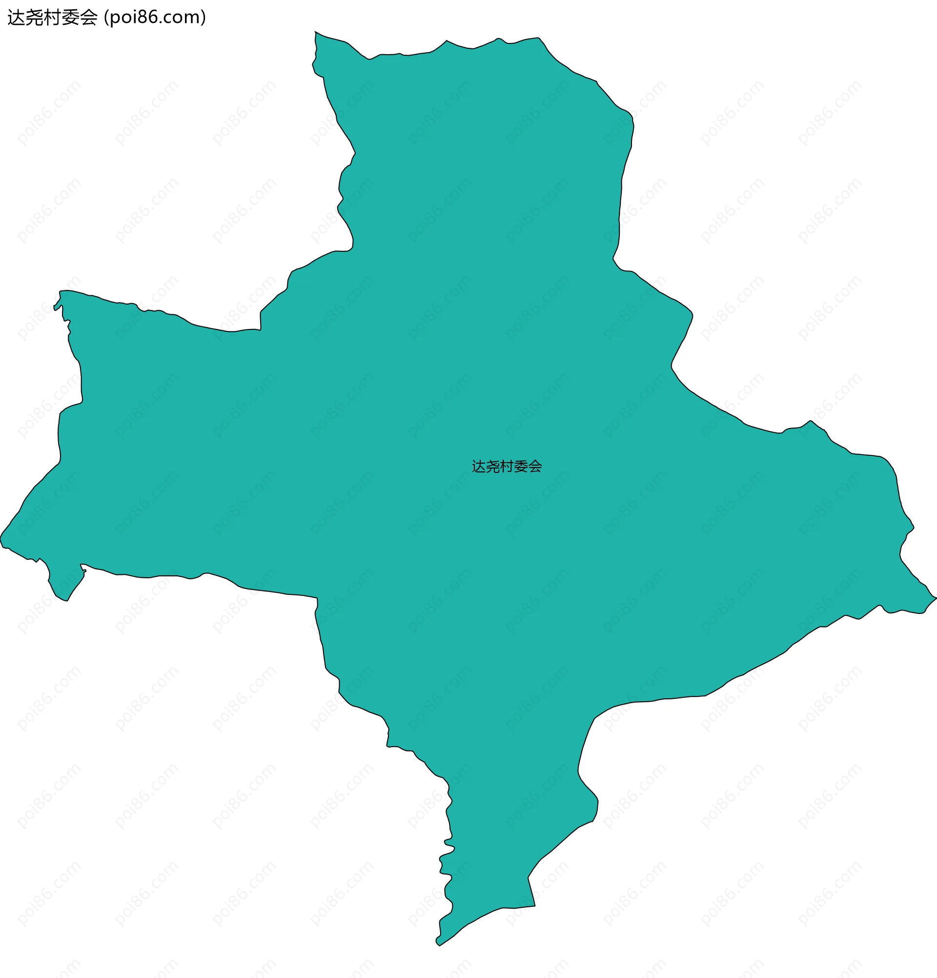 达尧村委会边界地图