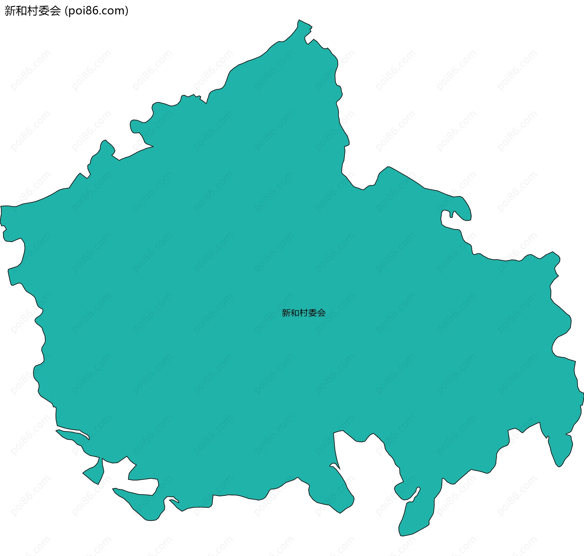 新和村委会边界地图