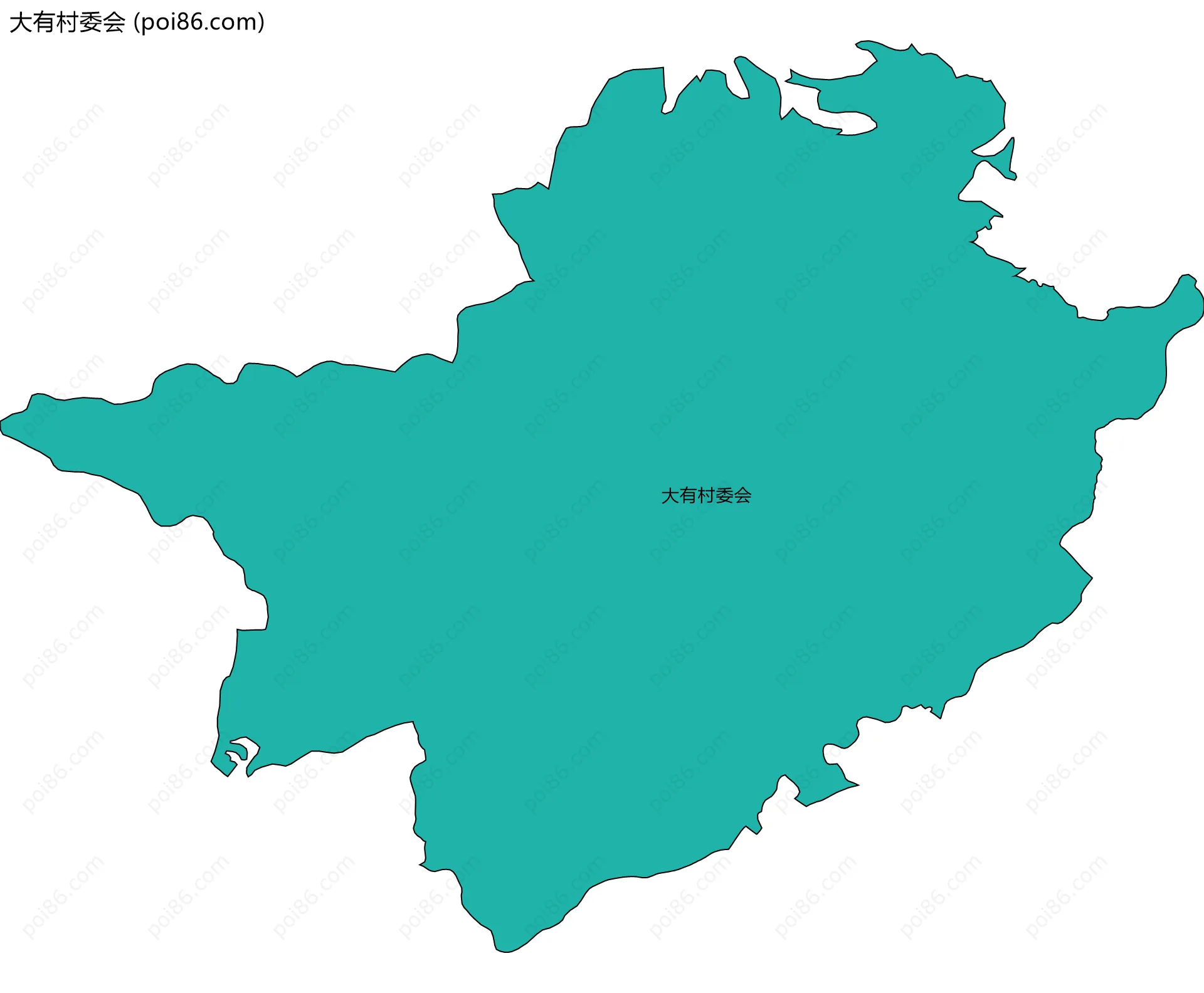 大有村委会边界地图
